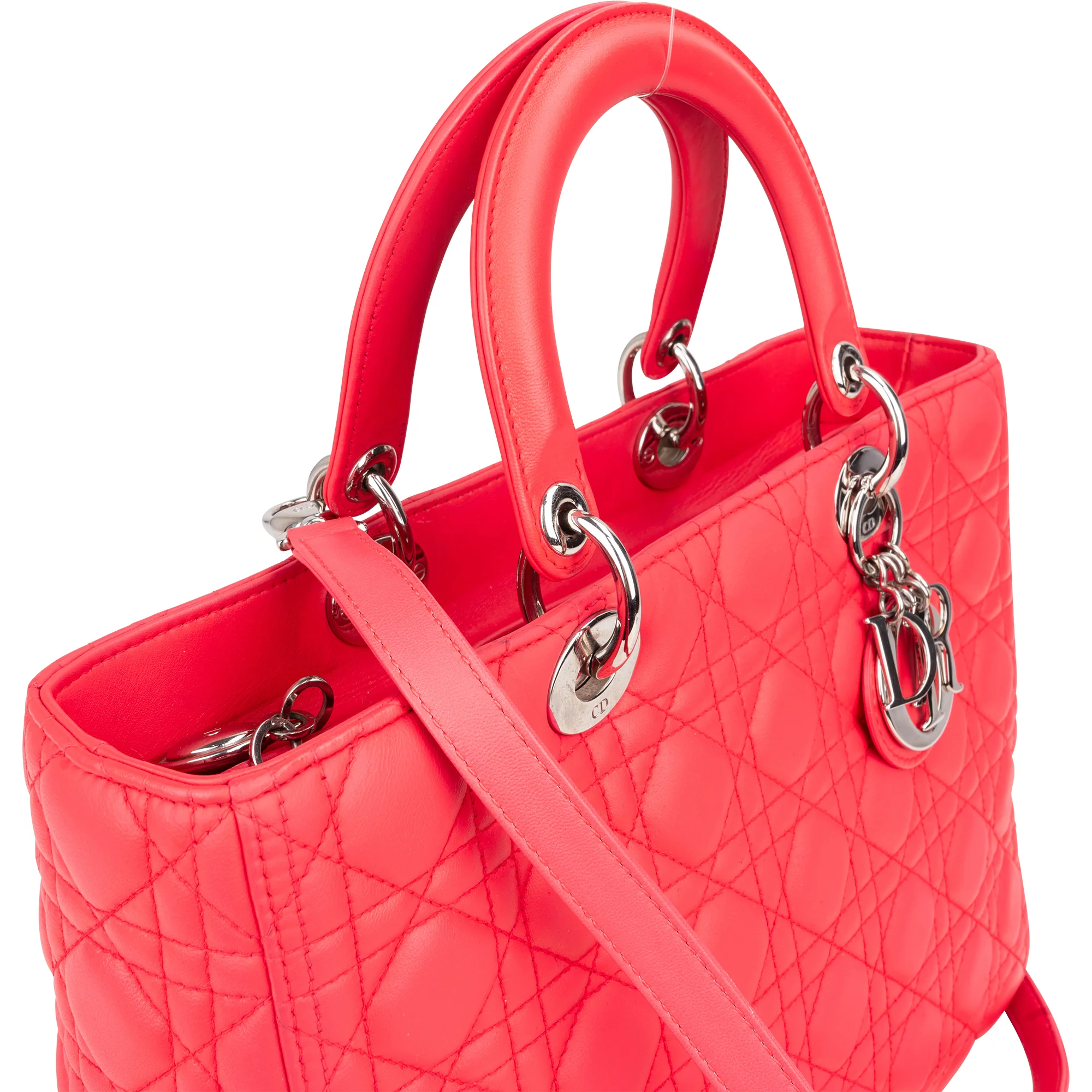 Christian Dior Quilted Leather Lady Dior Handbag