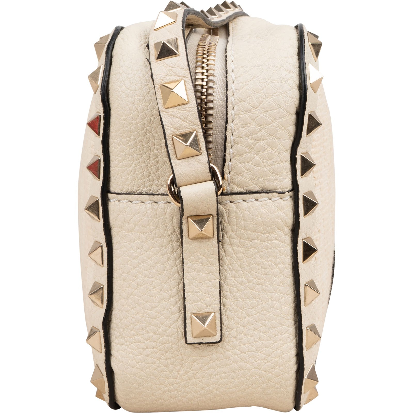 Valentino Garavani Rockstud Woven Camera Crossbody Bag