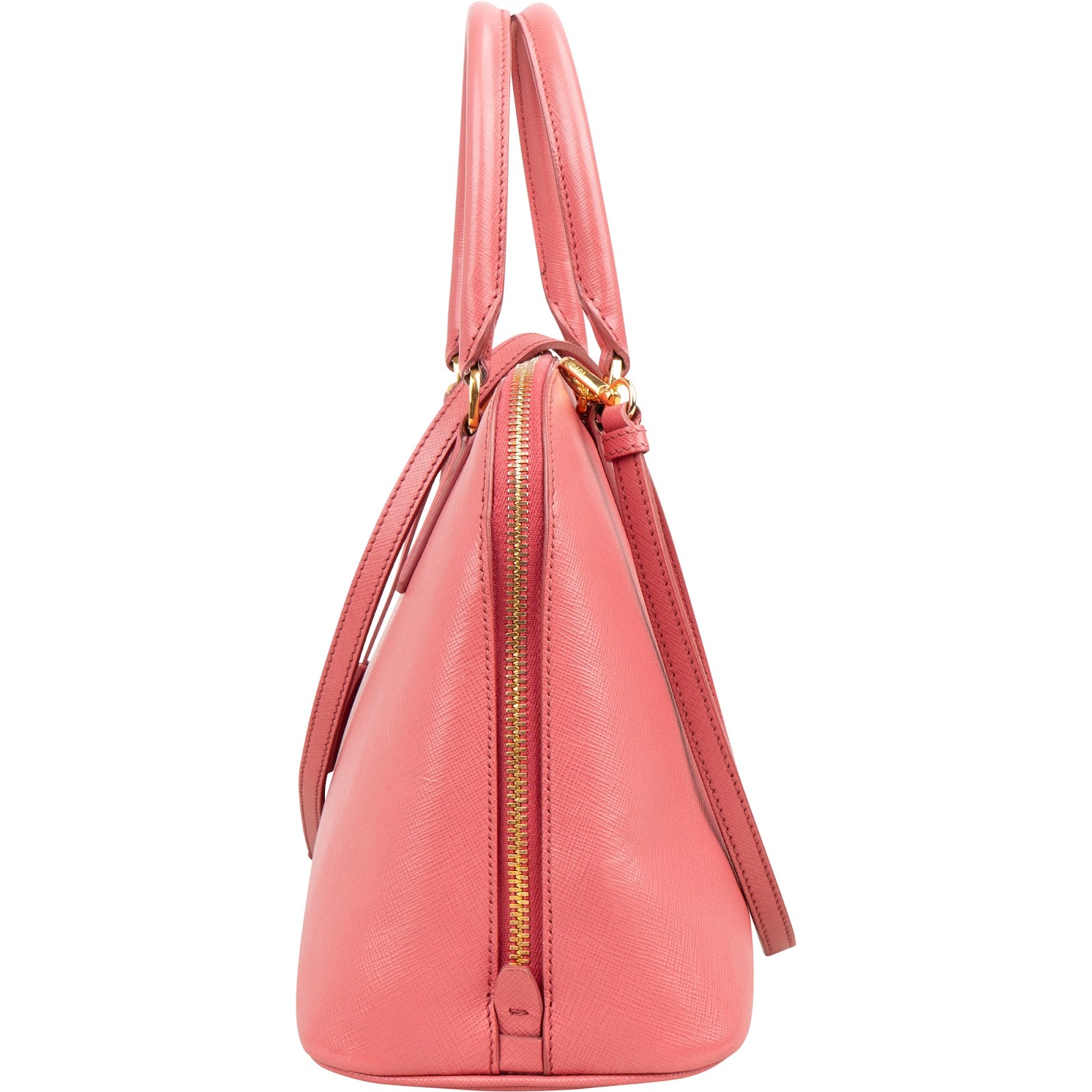 Prada Pink Saffiano Leather Promenade Handbag