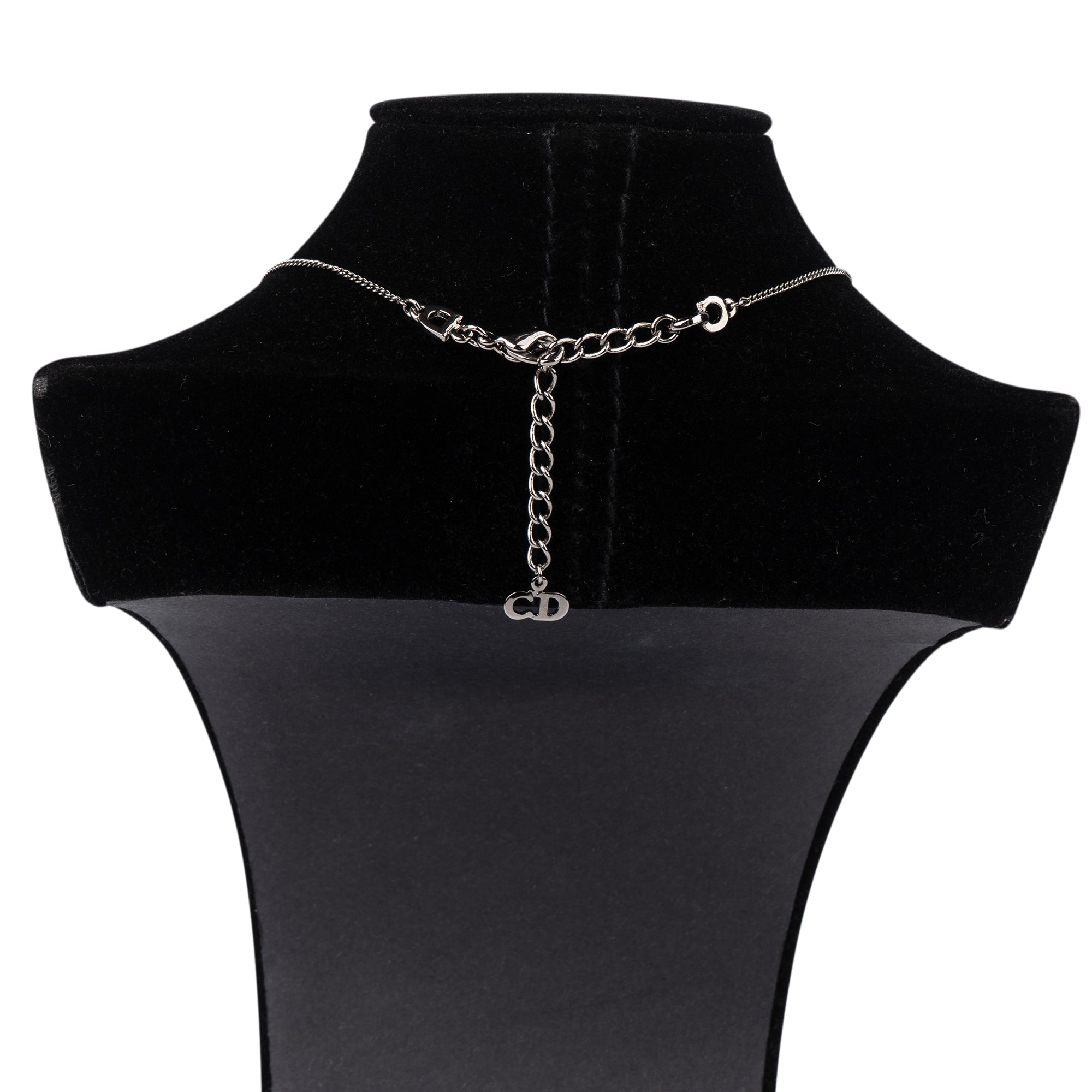 Christian Dior Space Grey Dog Tag Necklace