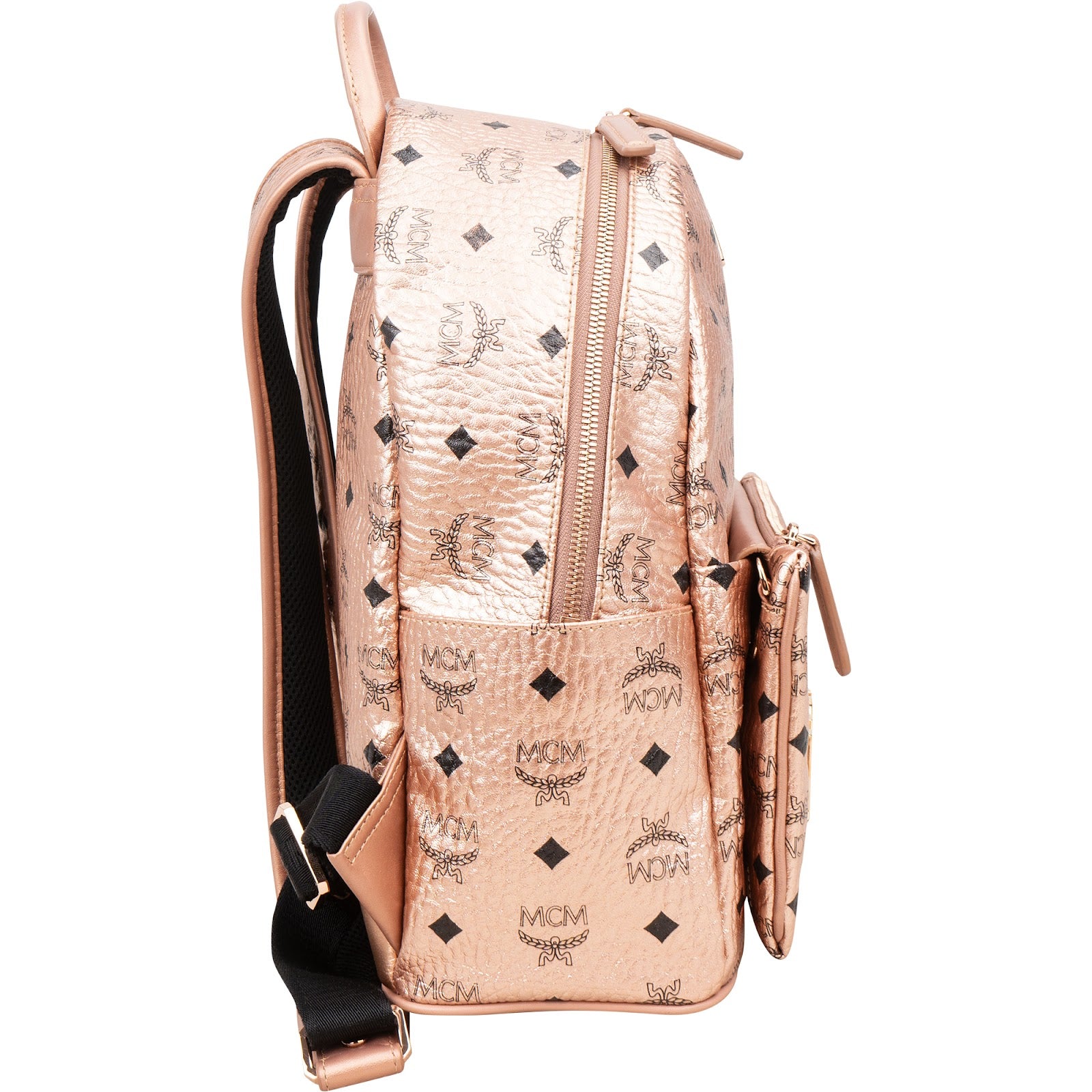 Sac à dos 2 en 1 MCM Monogram Metallic Visetos Small Stark