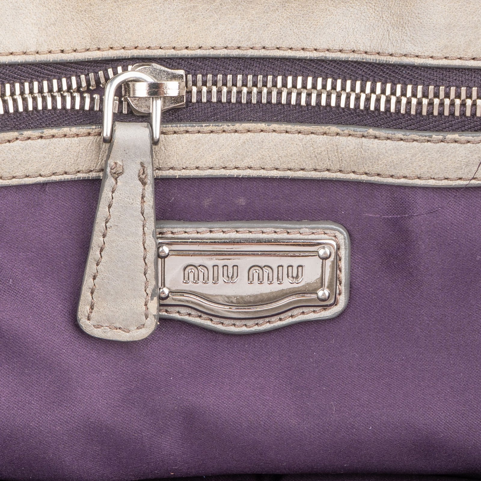 Miu Miu Vitello Lux Coffer Hobo Handbag