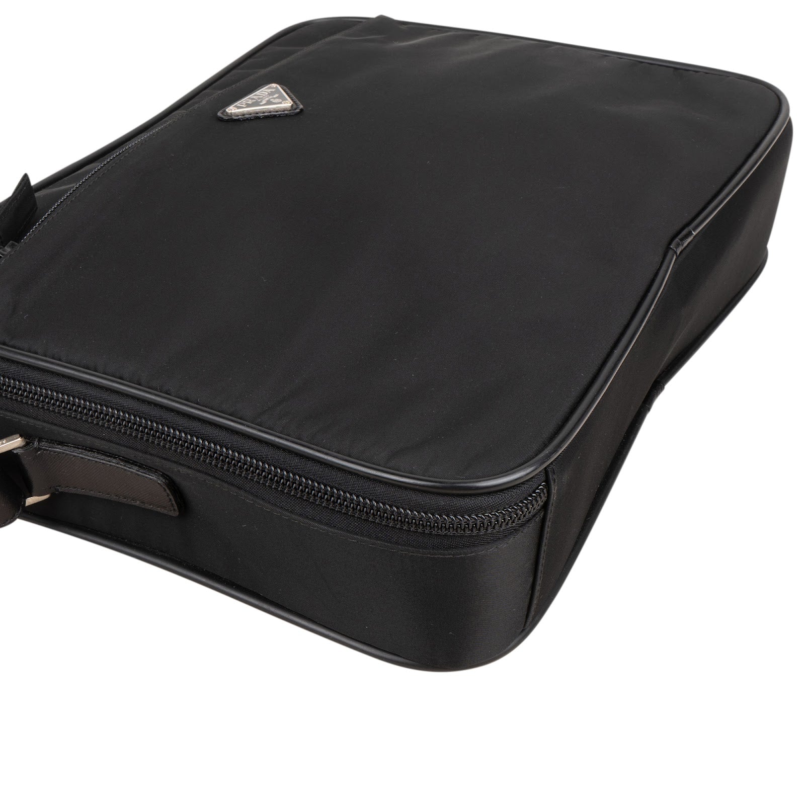 Prada Black Tessuto Nylon Laptop Business Bag