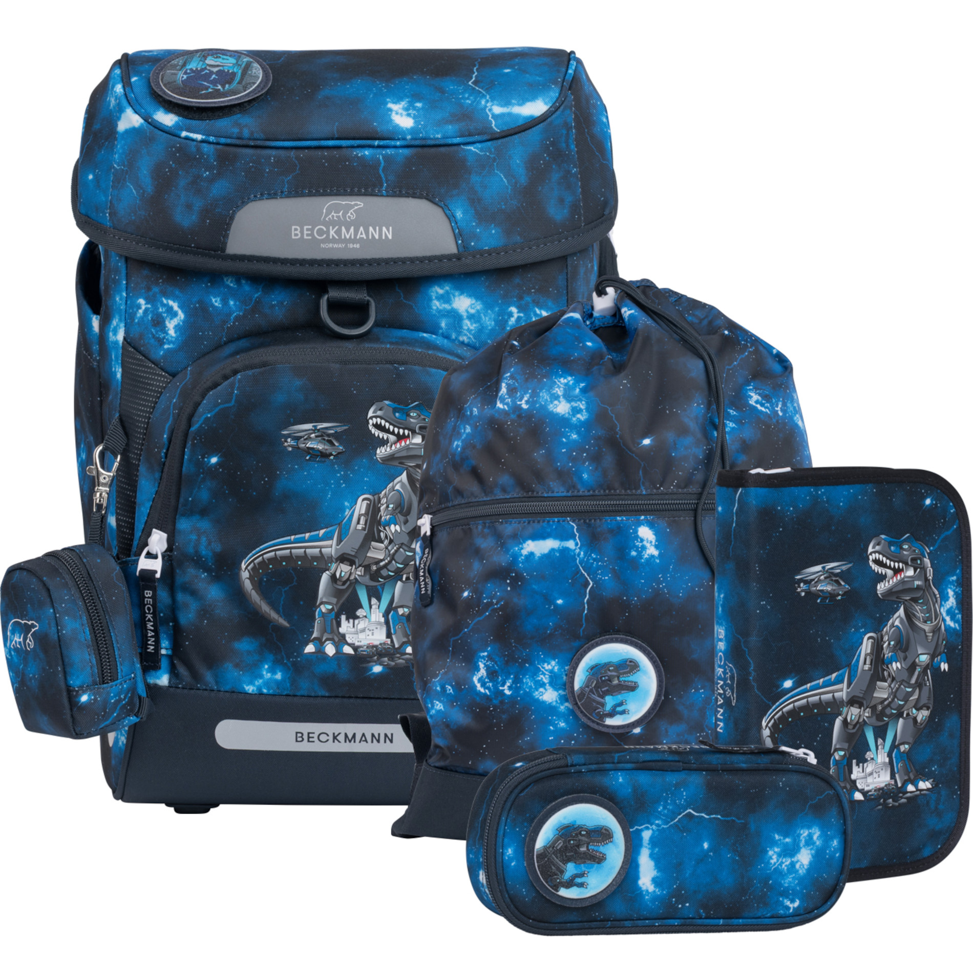 Plus Air - 6-tlg. Schulranzenset - Tech Rex