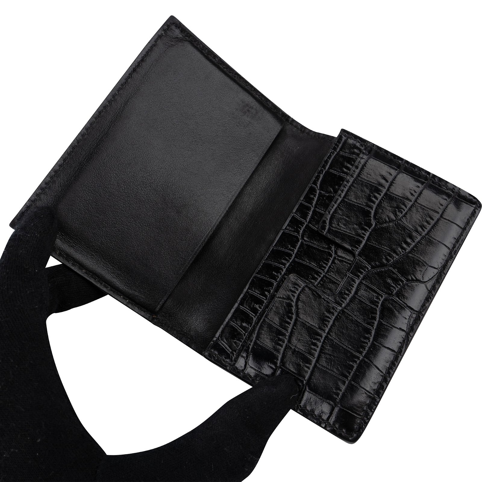 Tom Ford Embossed Alligator Leather Bi-fold Wallet