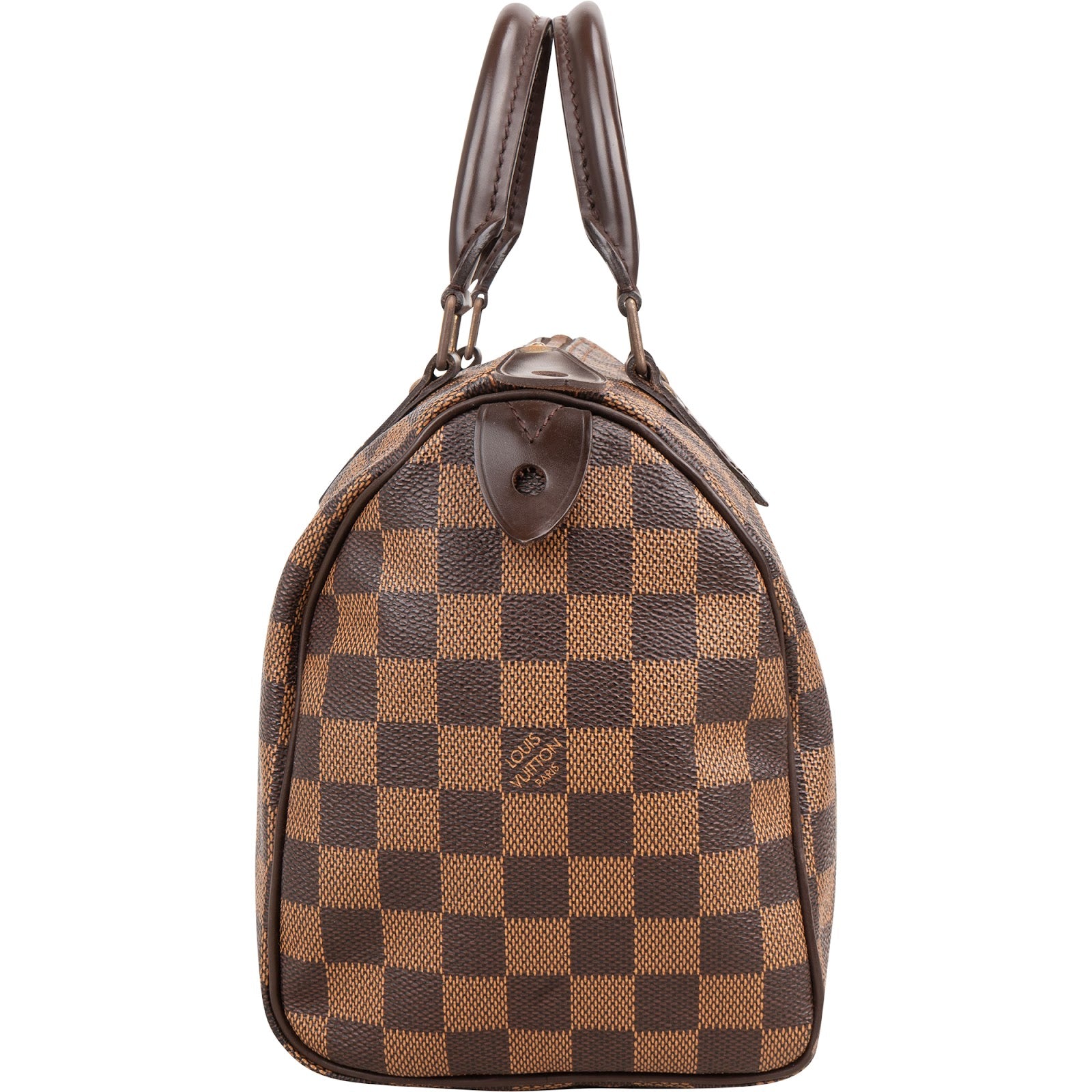 Louis Vuitton Monogram Damier Ebene Speedy 25 Boston Bag