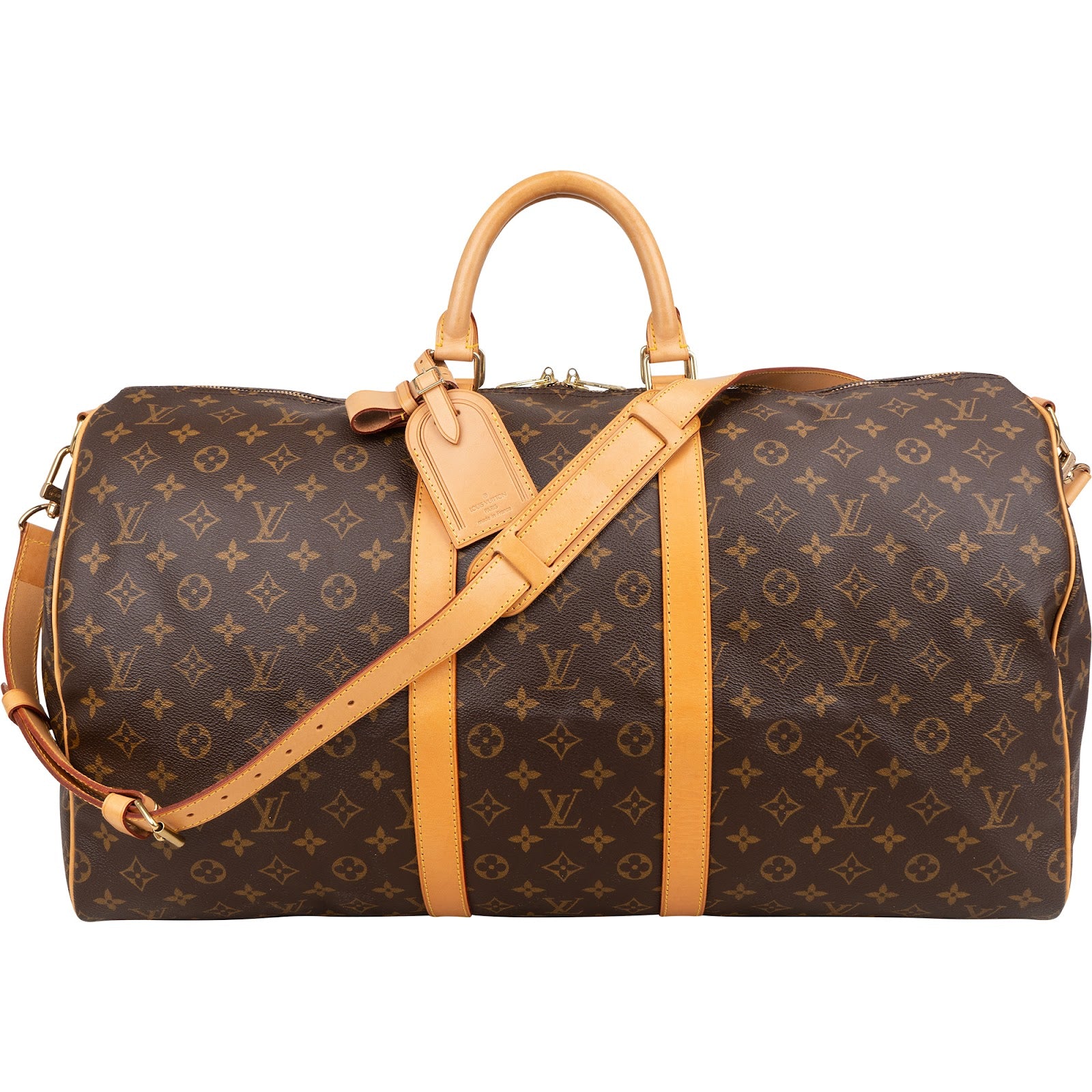 Louis Vuitton Monogram Canvas Keepall 55 Bandoulière Reisetasche