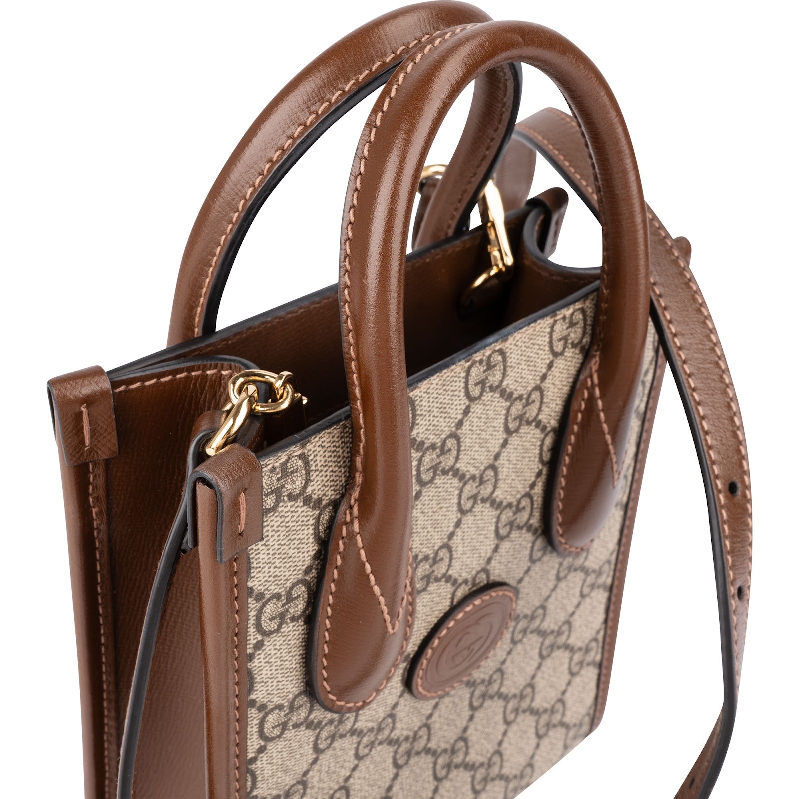 Gucci - GG Supreme Interlocking G Mini Paperbag Crossbody Bag
