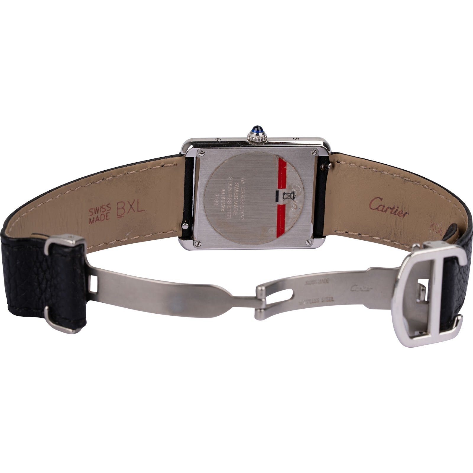 Cartier Silver Tone Solo Tank GM 3169 Uhr