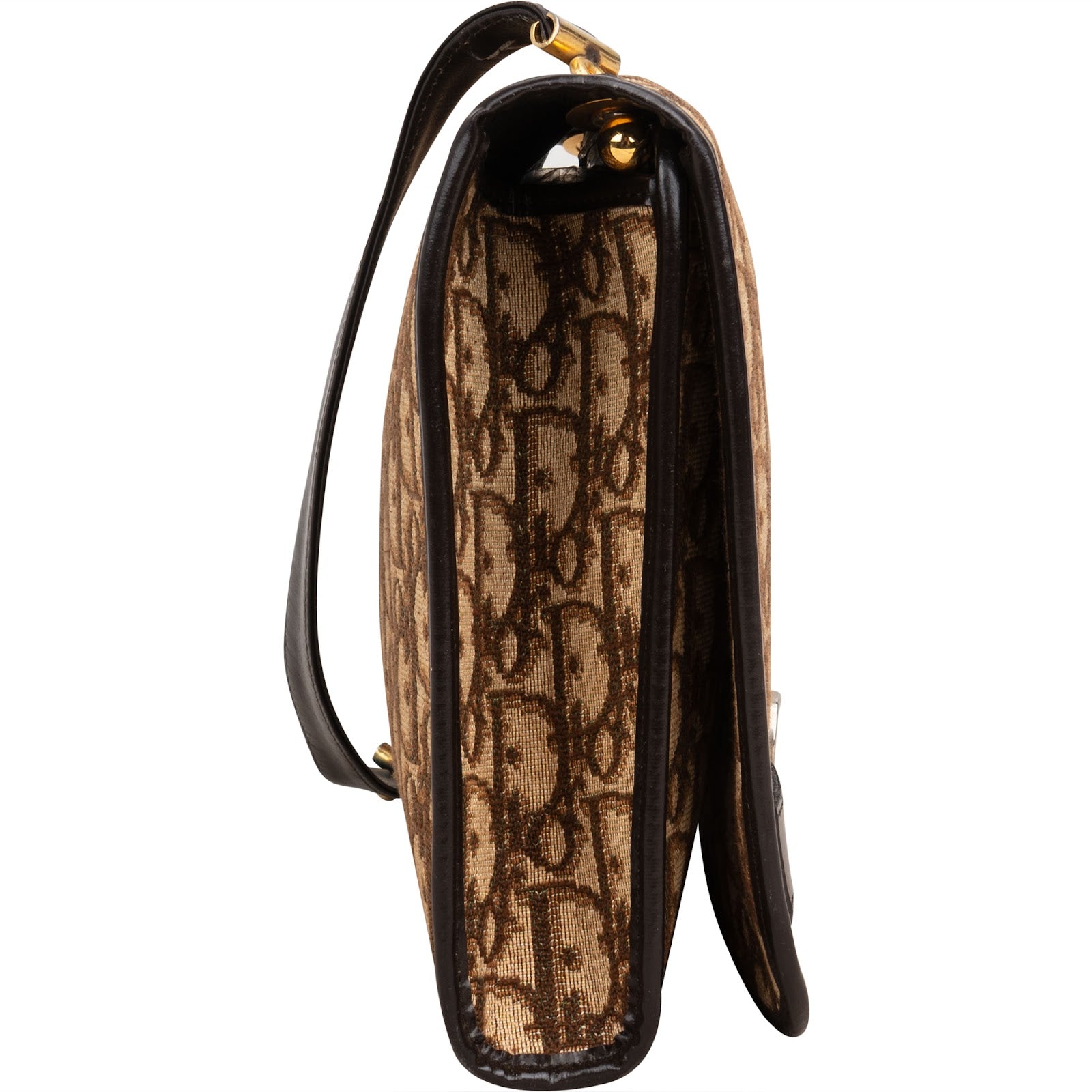 Christian Dior Trotter Monogram Vintage Flap Shoulder Bag