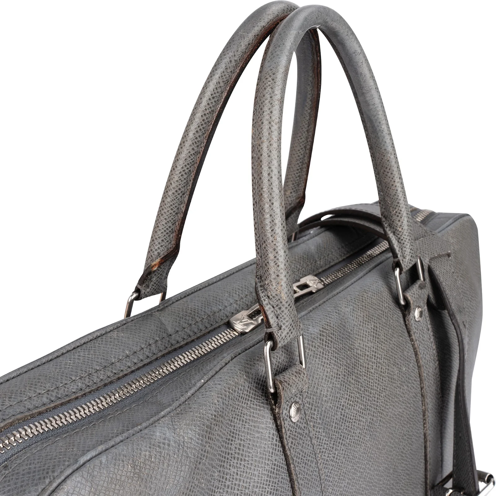 Louis Vuitton Grey Taiga Leather Porte-Documents Voyage Aktentasche