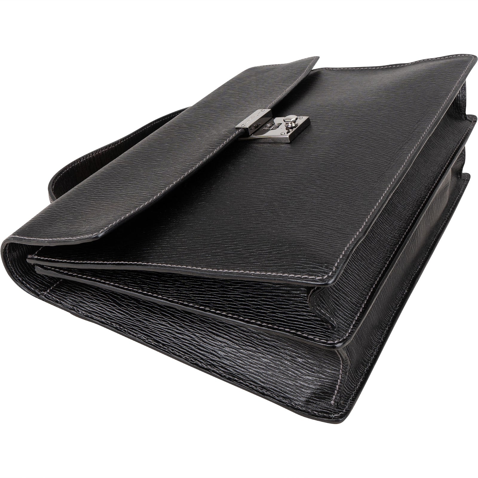 Salvatore Ferragamo - Grained Leather Briefcase