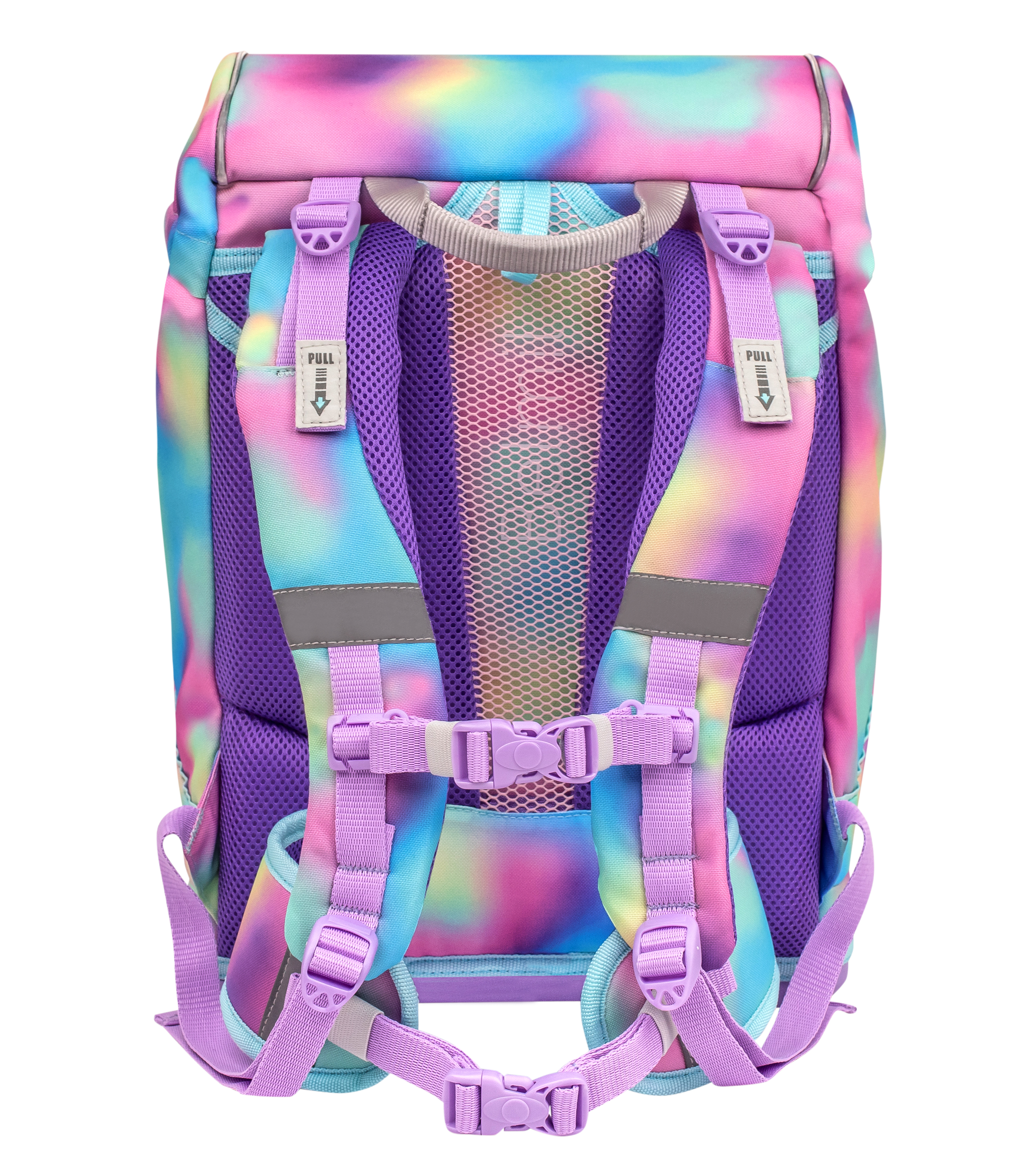 Motion Schulranzen Set 5-teilig mit 6 Patches - Rainbow Color