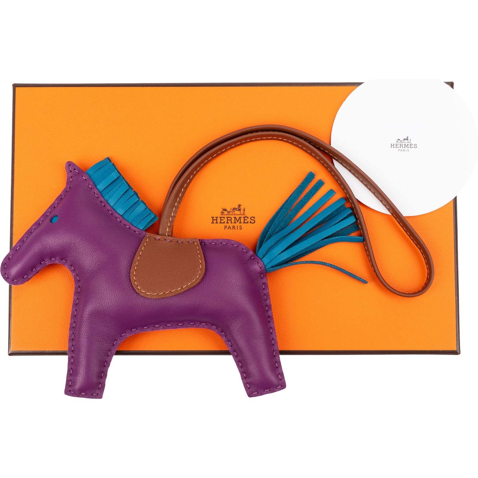 Hermès - Anemone Blue Izmir Rodeo MM-hanger