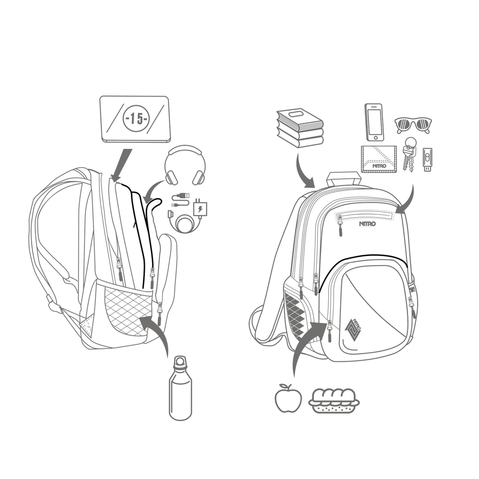 Rucksack STASH 29 - True Black