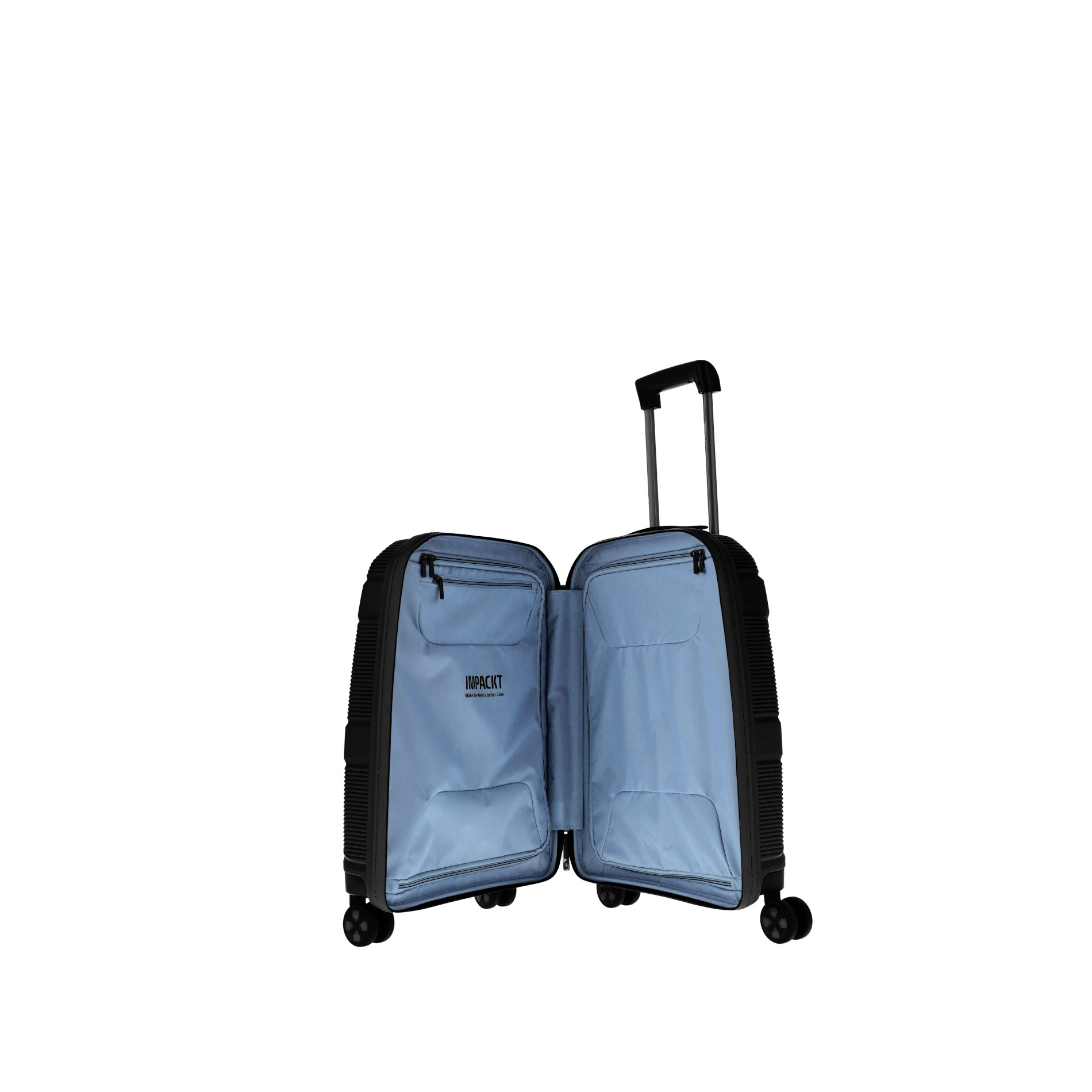 IP1 Kabinengepäck Trolley S mit USB Port - Lava black