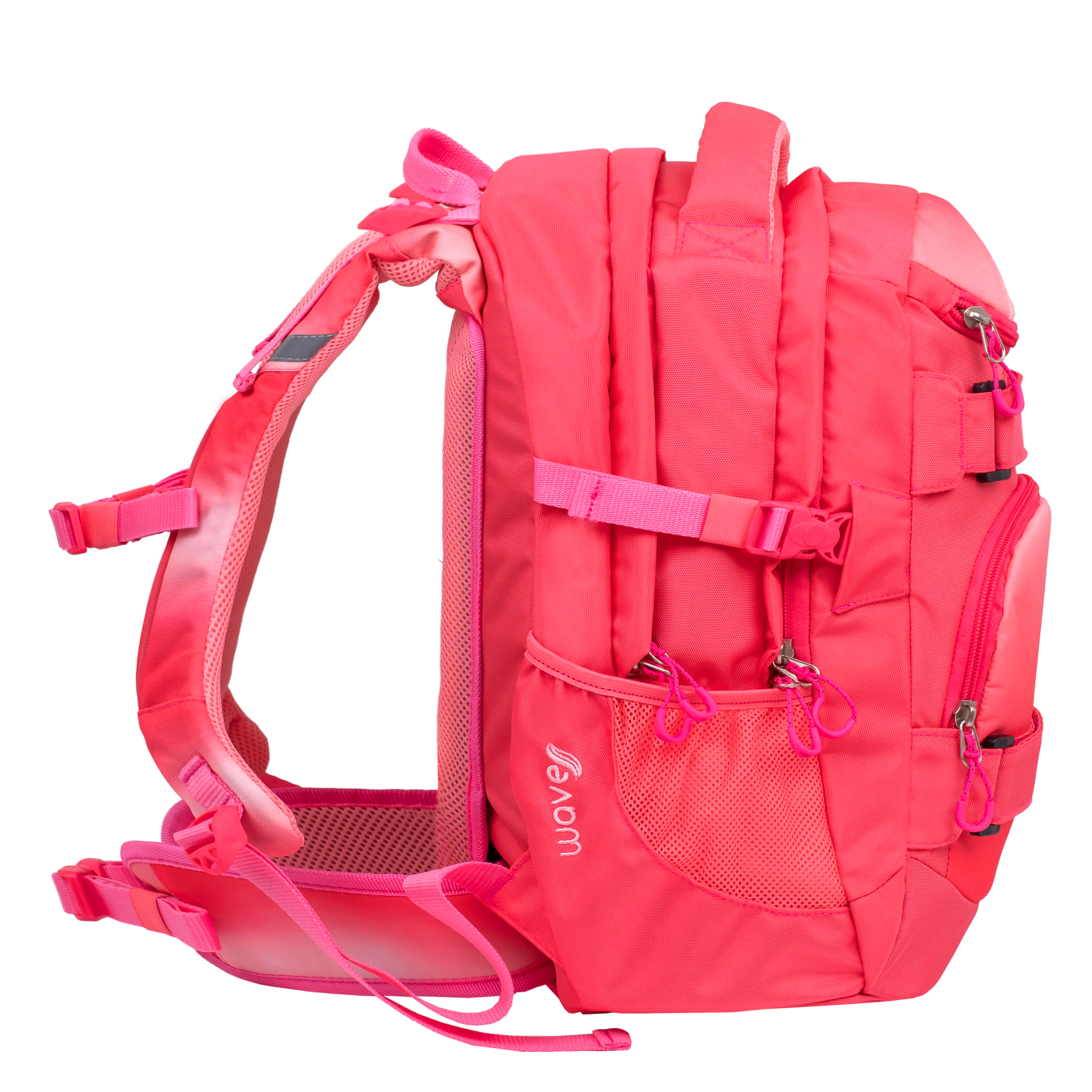 Wave Infinity Schulrucksack Set 3 tlg. - Ombre Coral Paradise