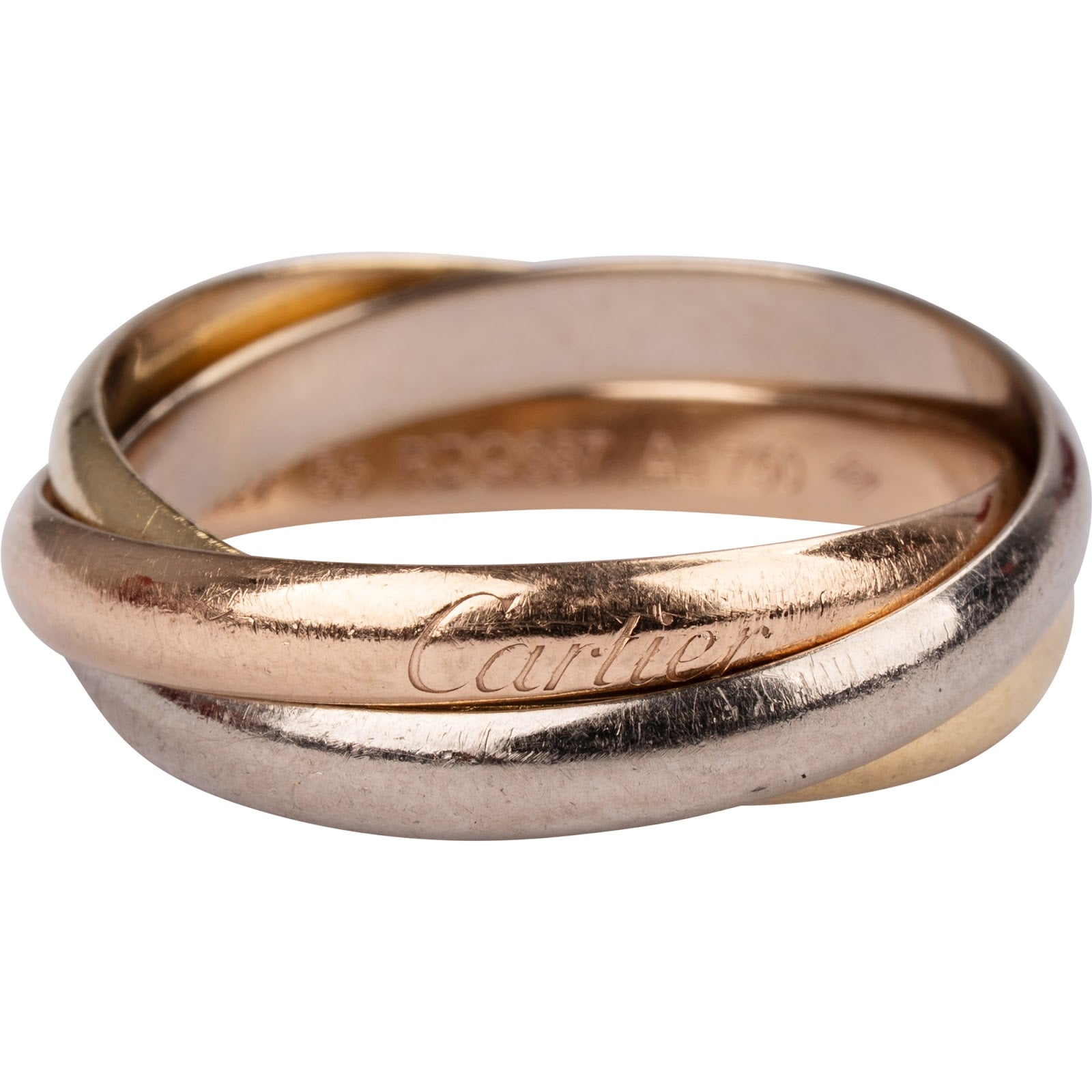 Cartier - Roségoud &amp; zilveren Trinity-ring (#55)