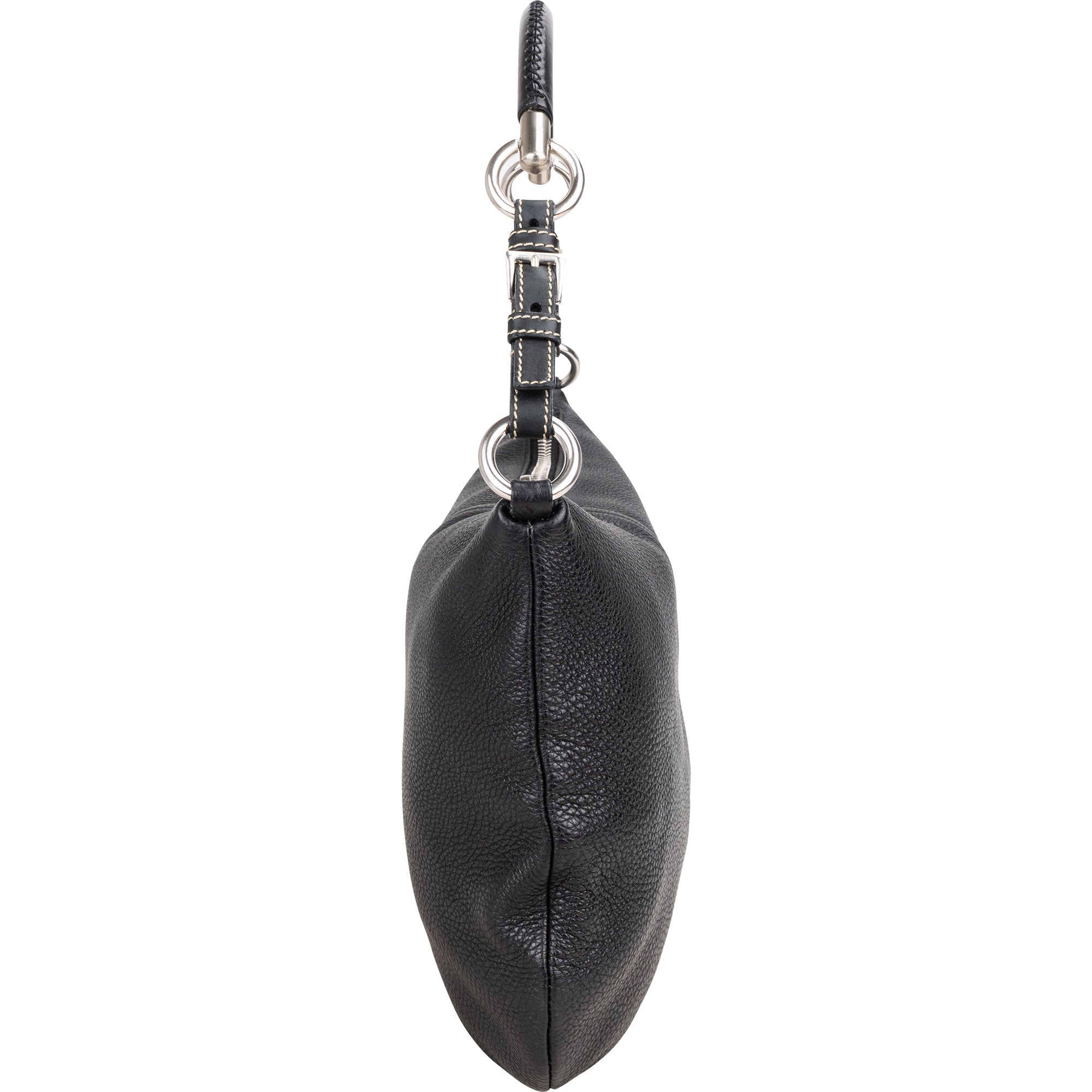 Prada Black Leather Triangle Handbag