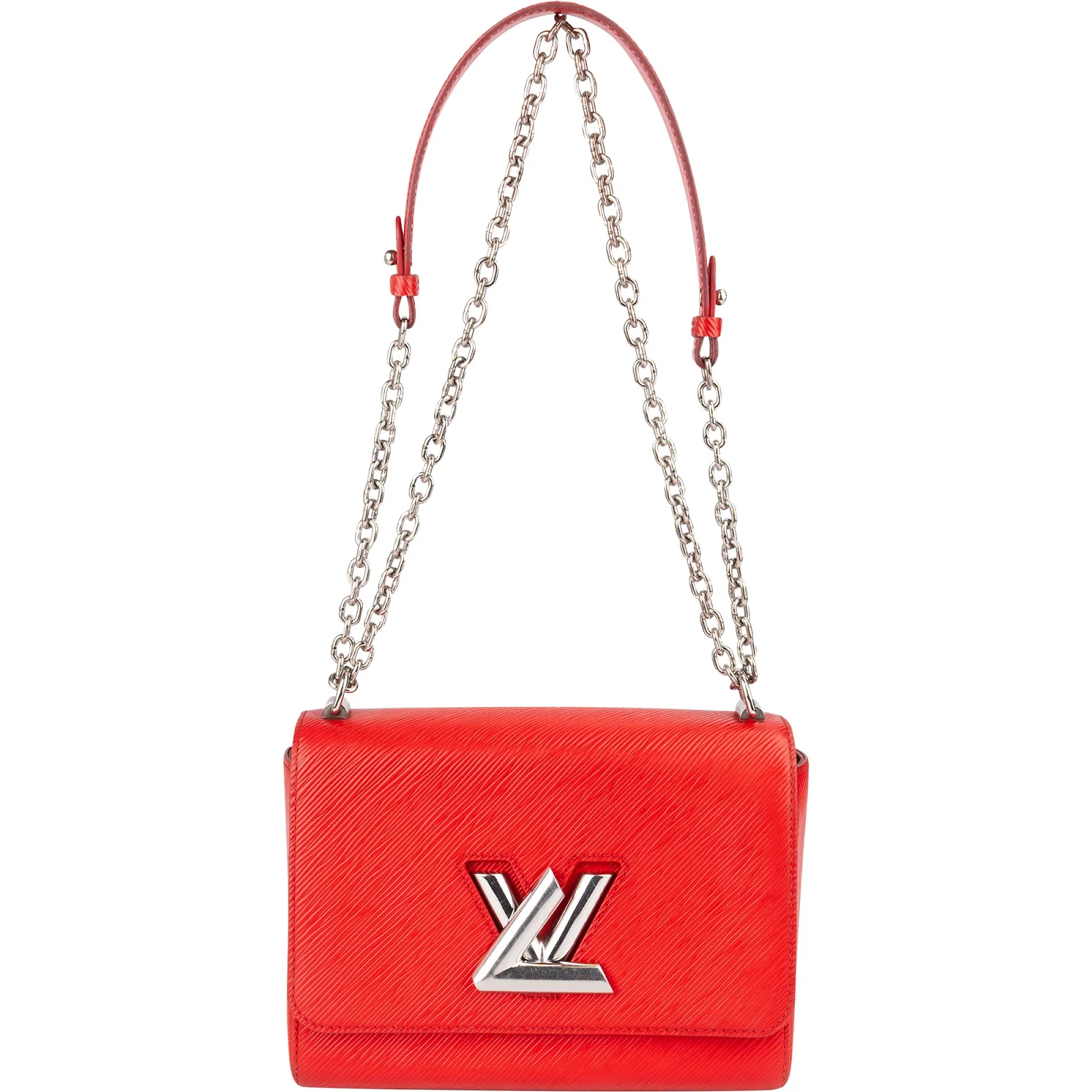 Louis Vuitton Red Epi Leather Twist Crossbody Bag
