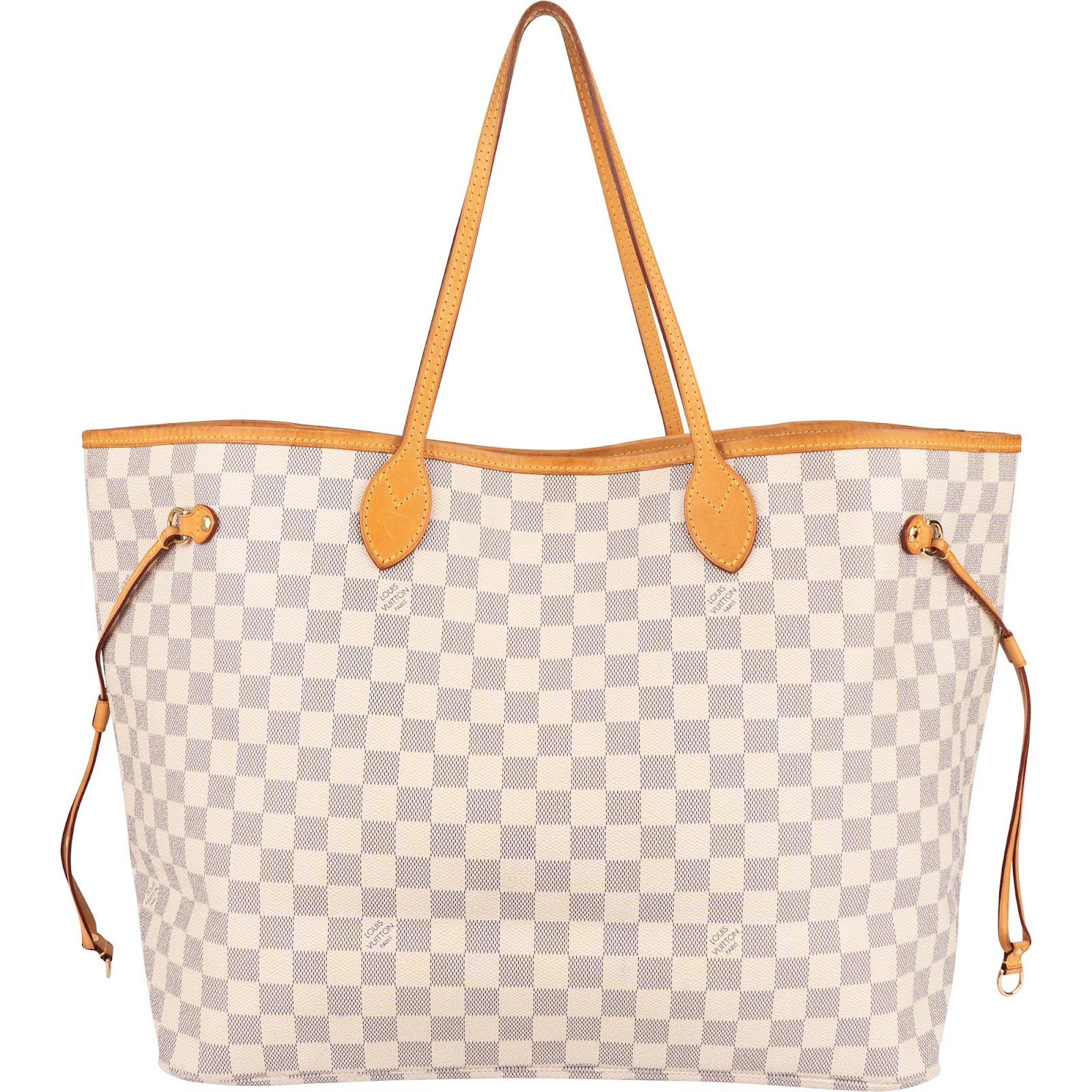 Louis Vuitton Monogram Damier Azur Canvas Neverfull GM Shoulder Bag