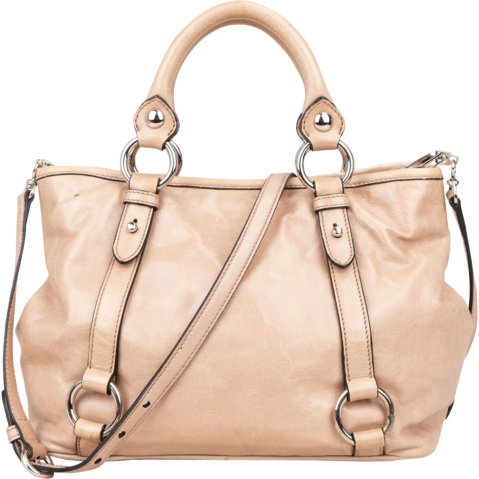 Miu Miu Vitello Lux City Handbag