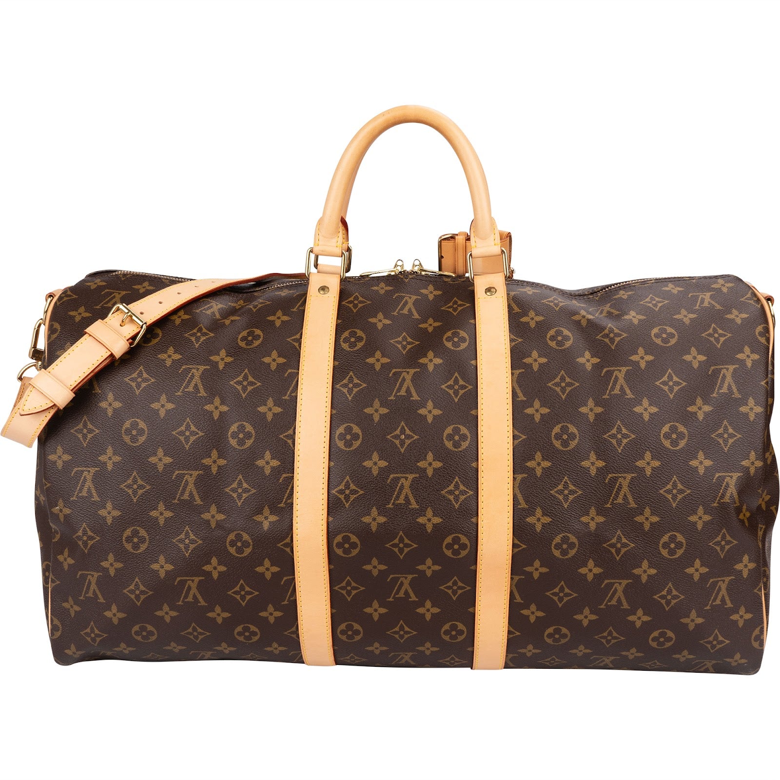 Torba podróżna Louis Vuitton Monogram Canvas Keepall 55 z paskiem na ramię