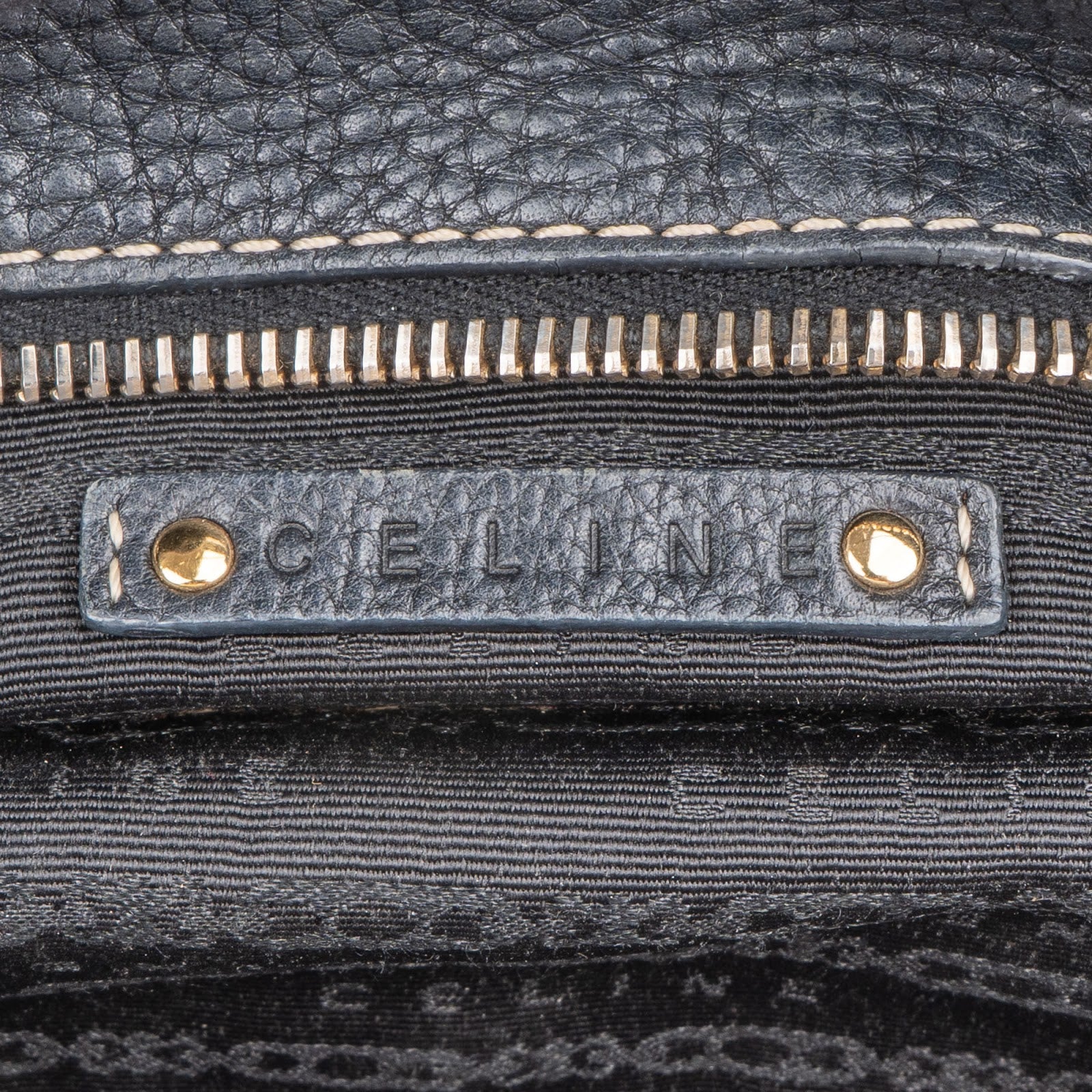 Celine Pebbled Leather Bittersweet Handbag