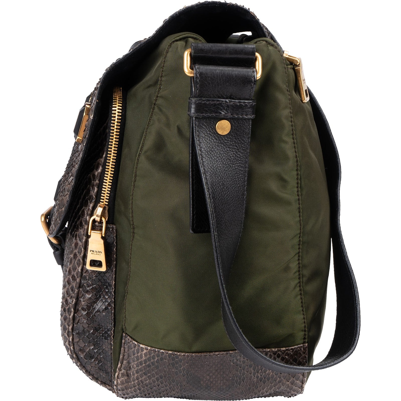 Prada - Python Jeweled Messenger Bag