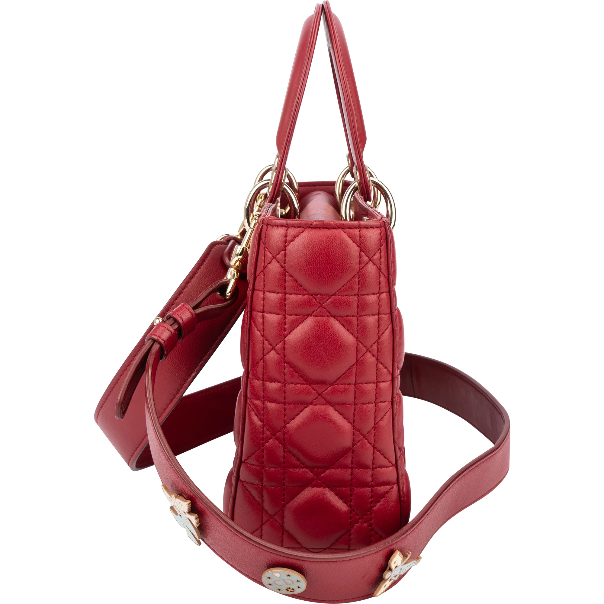 Christian Dior Quilted Leather ABC Lady Dior Handbag