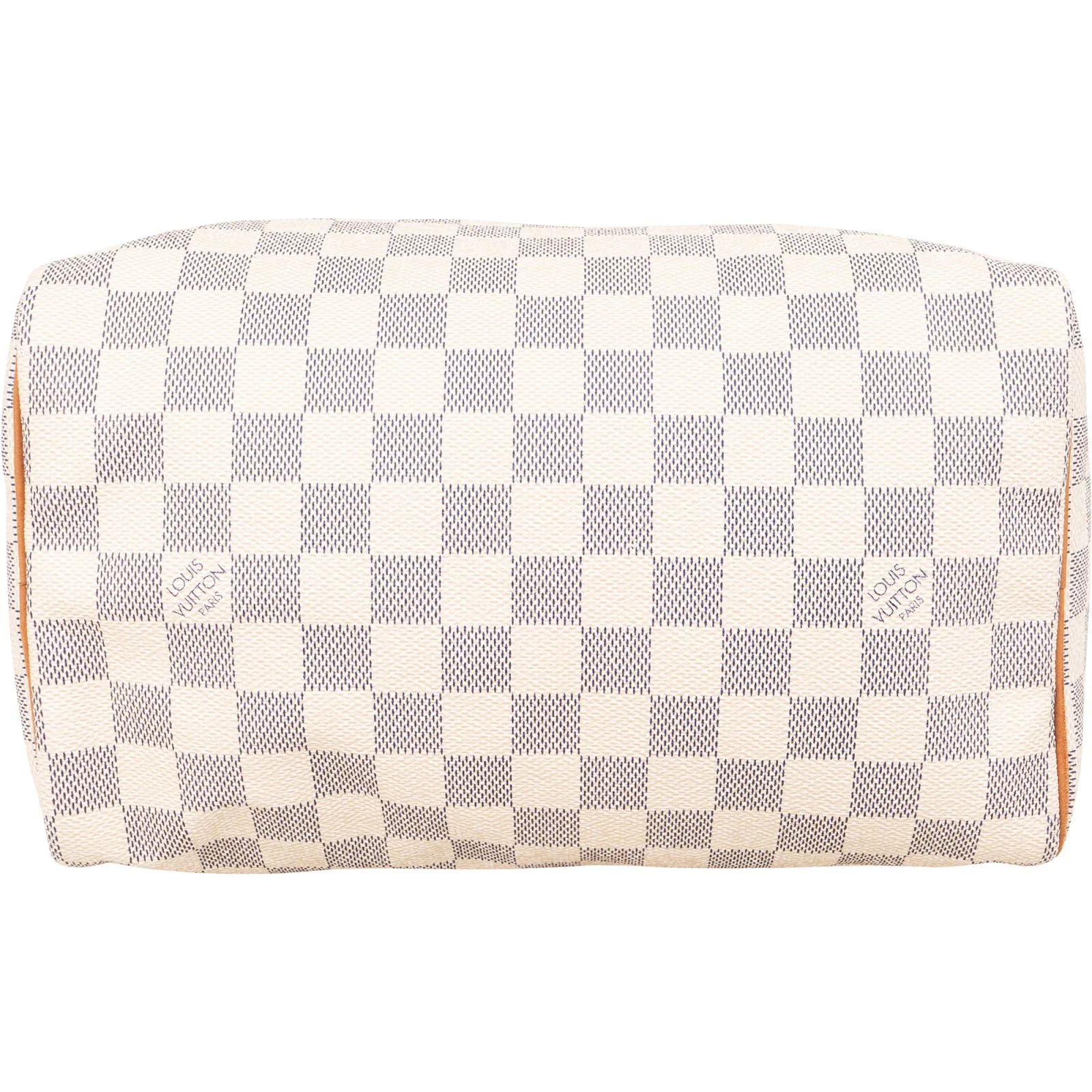 Louis Vuitton Monogram Damier Azur Canvas Speedy 25 Boston Bag