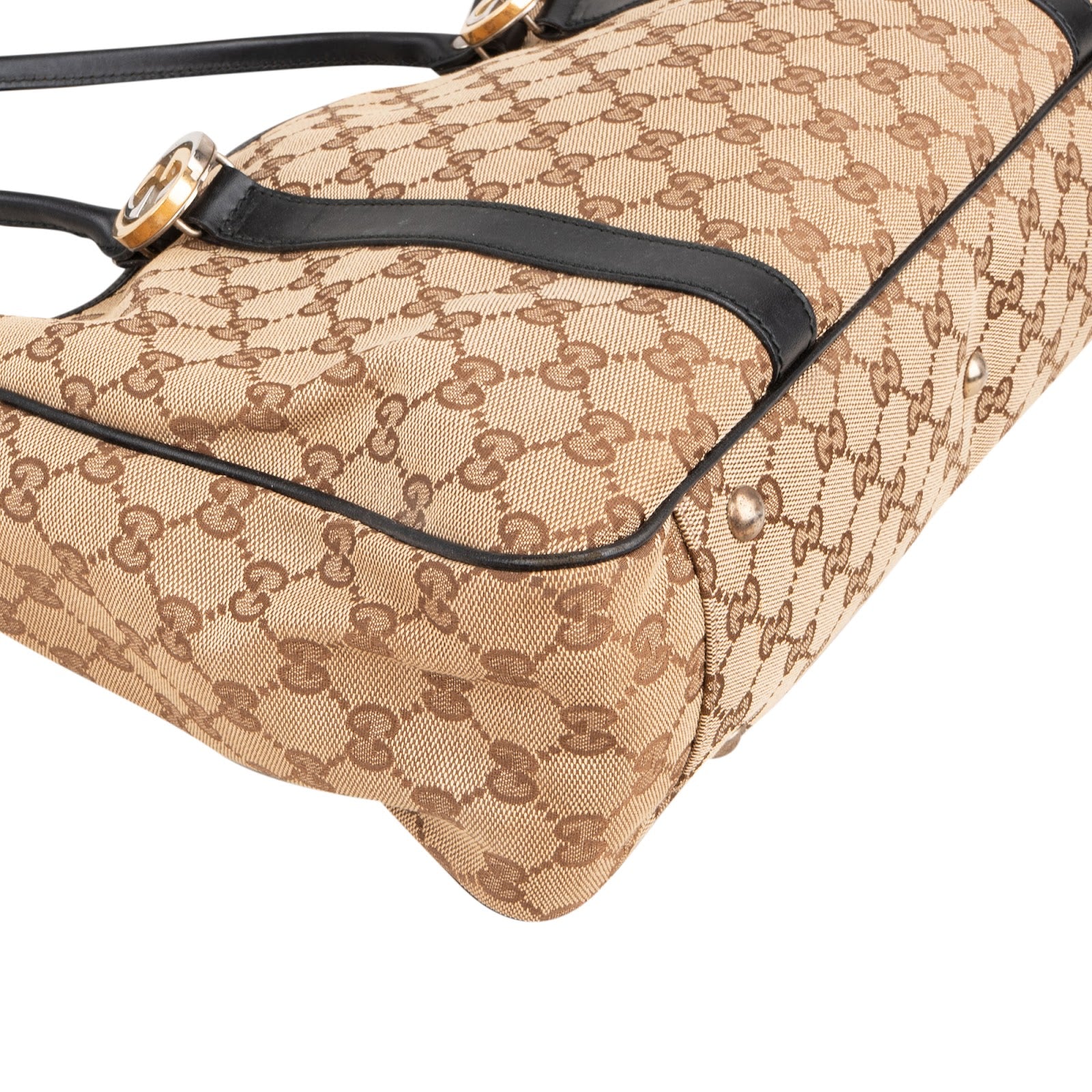 Gucci Monogram GG Canvas Twins Tote Shoulder Bag