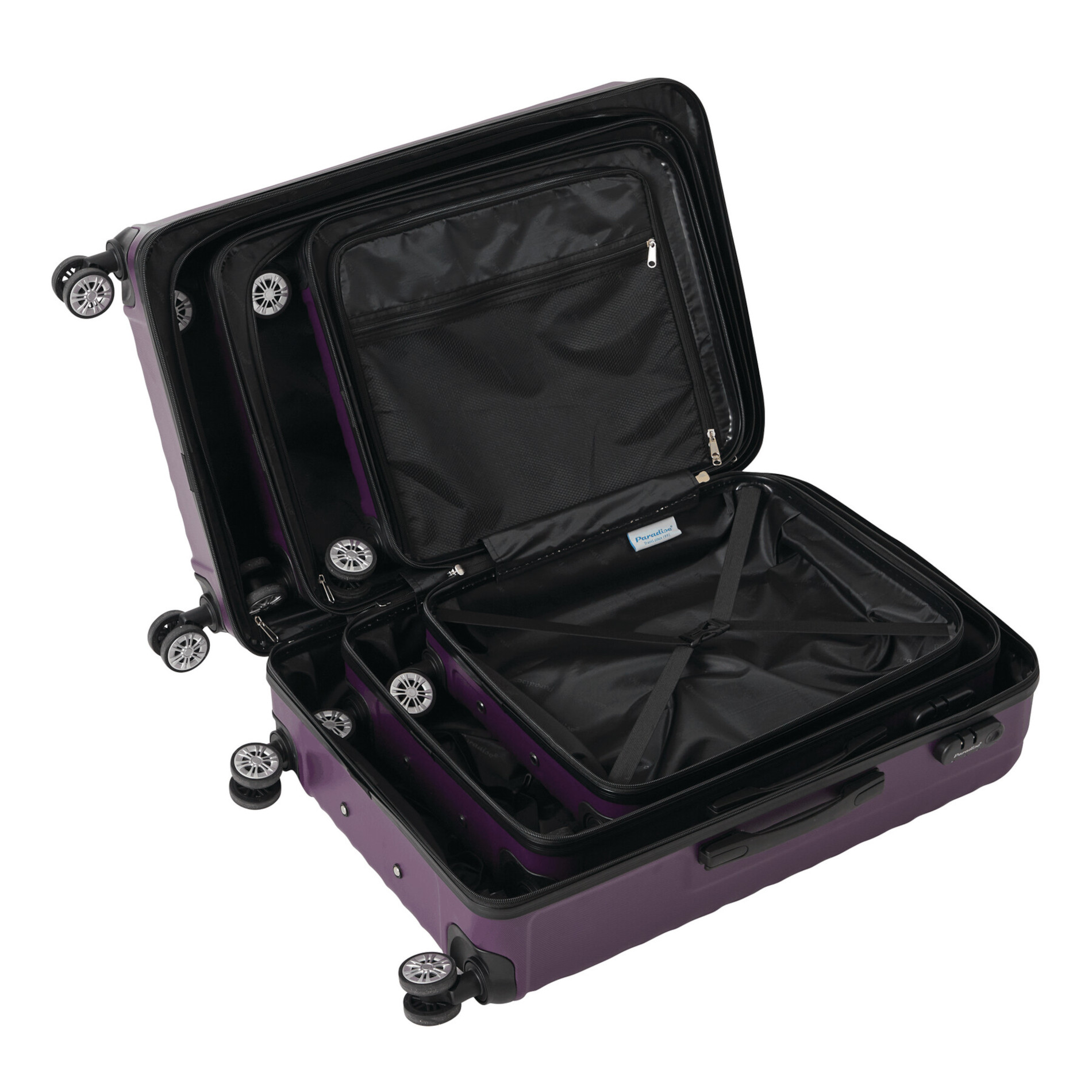 KINGSTON 3-tlg. Kofferset - lila