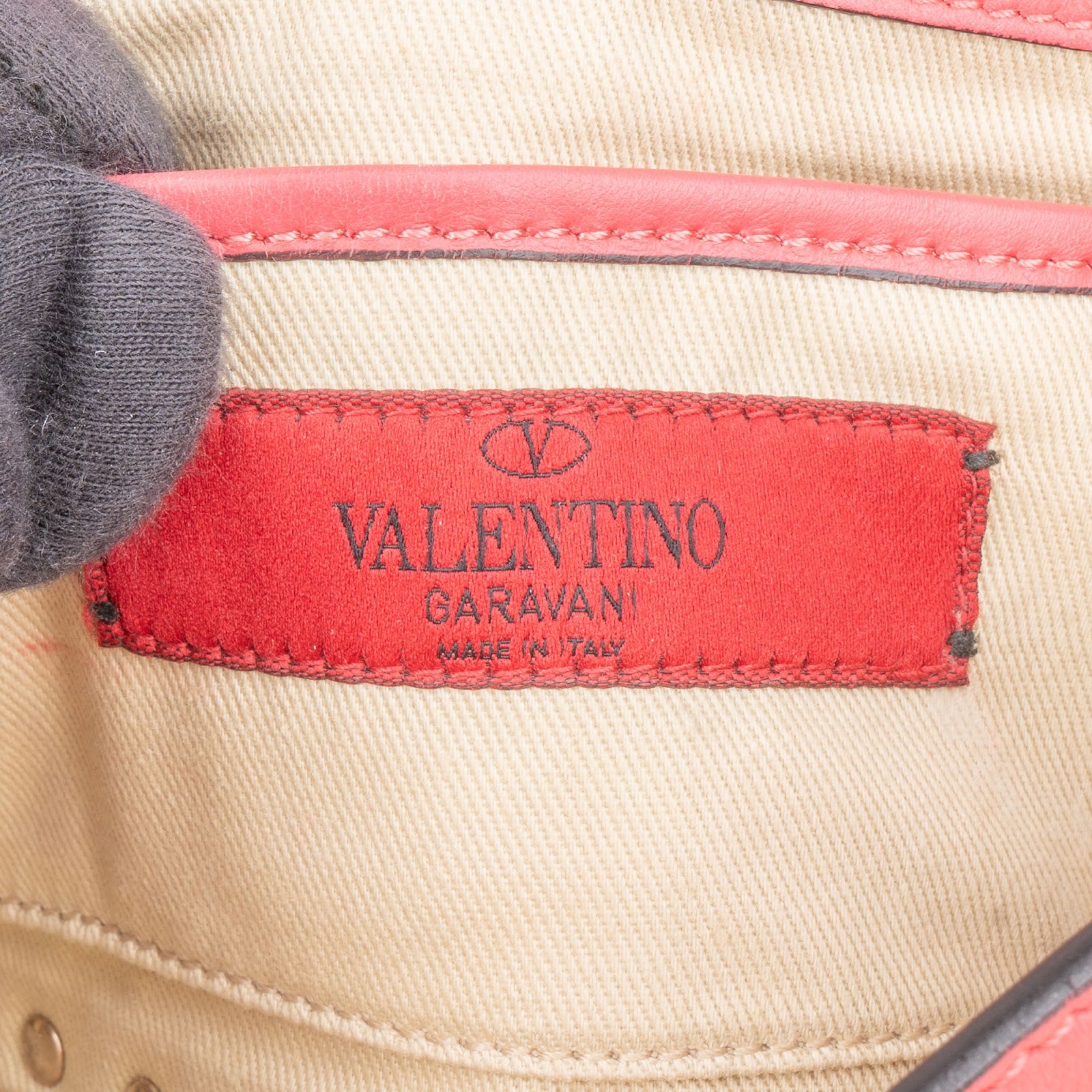 Valentino Garavani Pink Leather Rockstud Flap Crossbody Bag