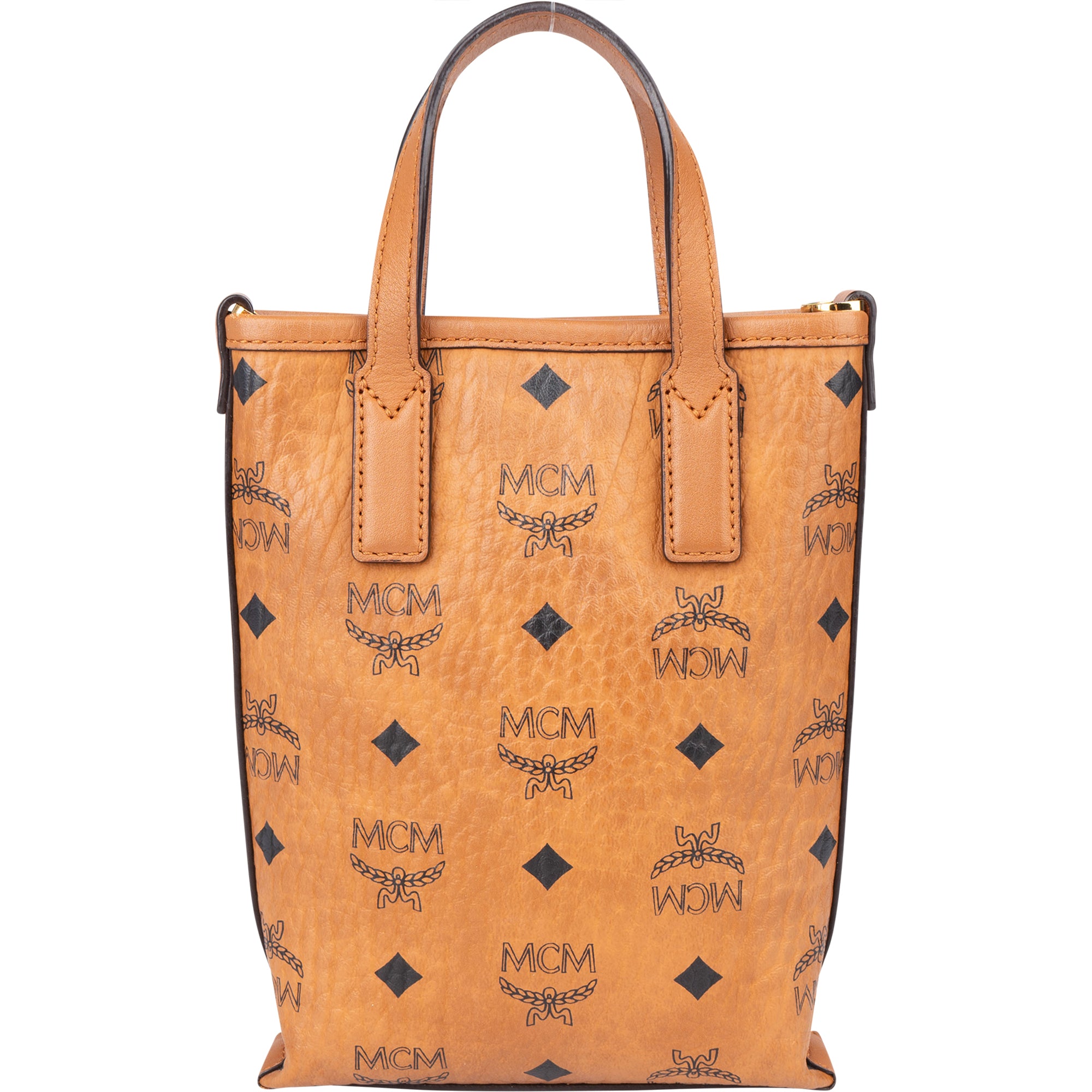 MCM Visetos Monogram Aren Mini Handbag