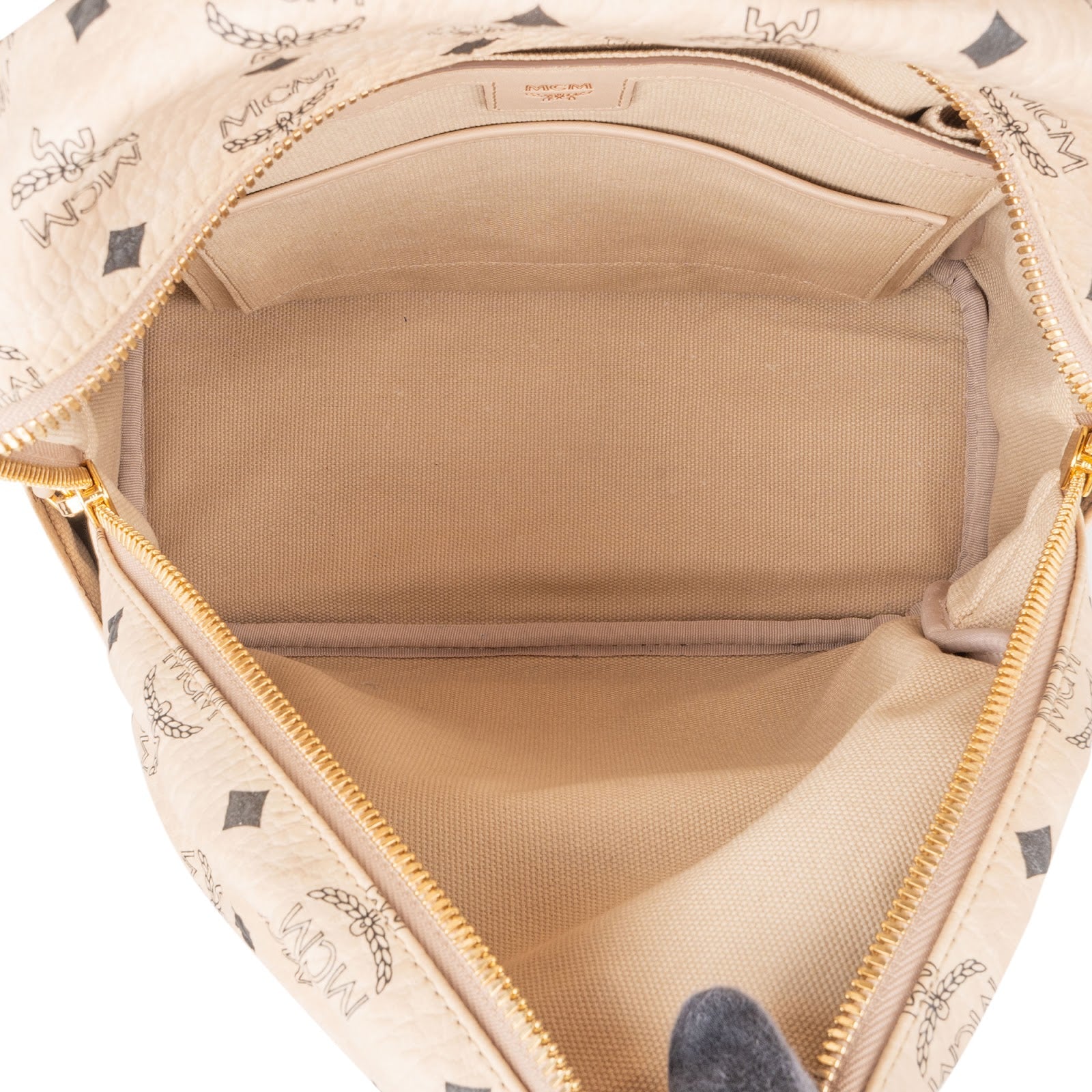 MCM Monogram Visetos Zoo Rabbit Small Stark Backpack