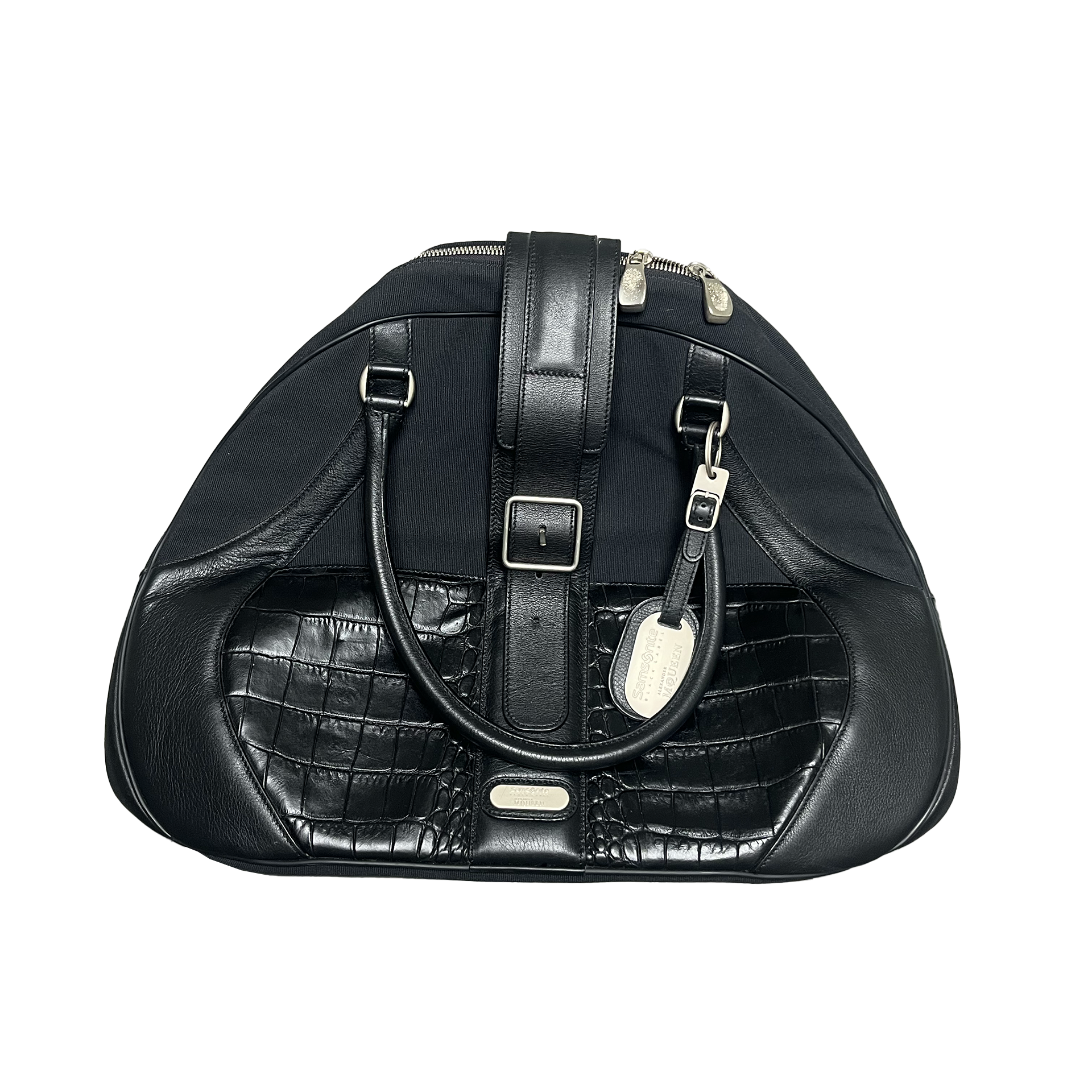 samsonite BlackLabel × AlexanderMcQueen Rare ALEXANDER MCQUEEN X Samsonite Black Label Leather