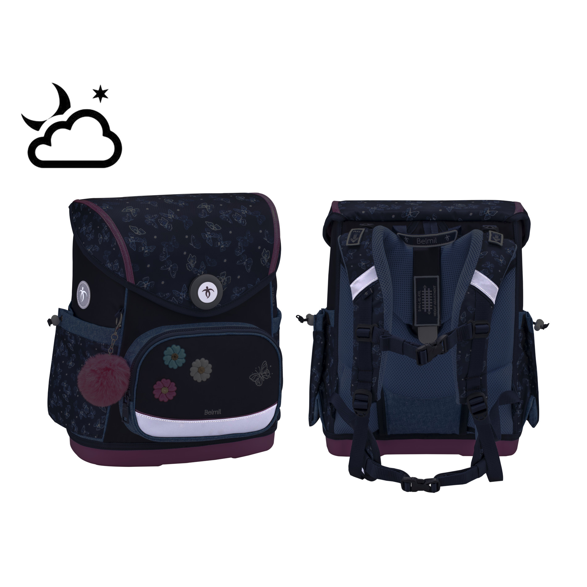 5-częściowy zestaw tornistrów Compact Plus Sapphire