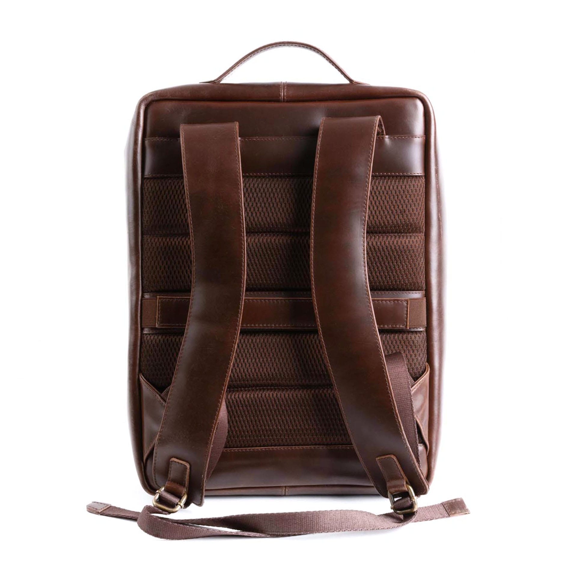 Lederrucksack Mik - BROWN/Dots