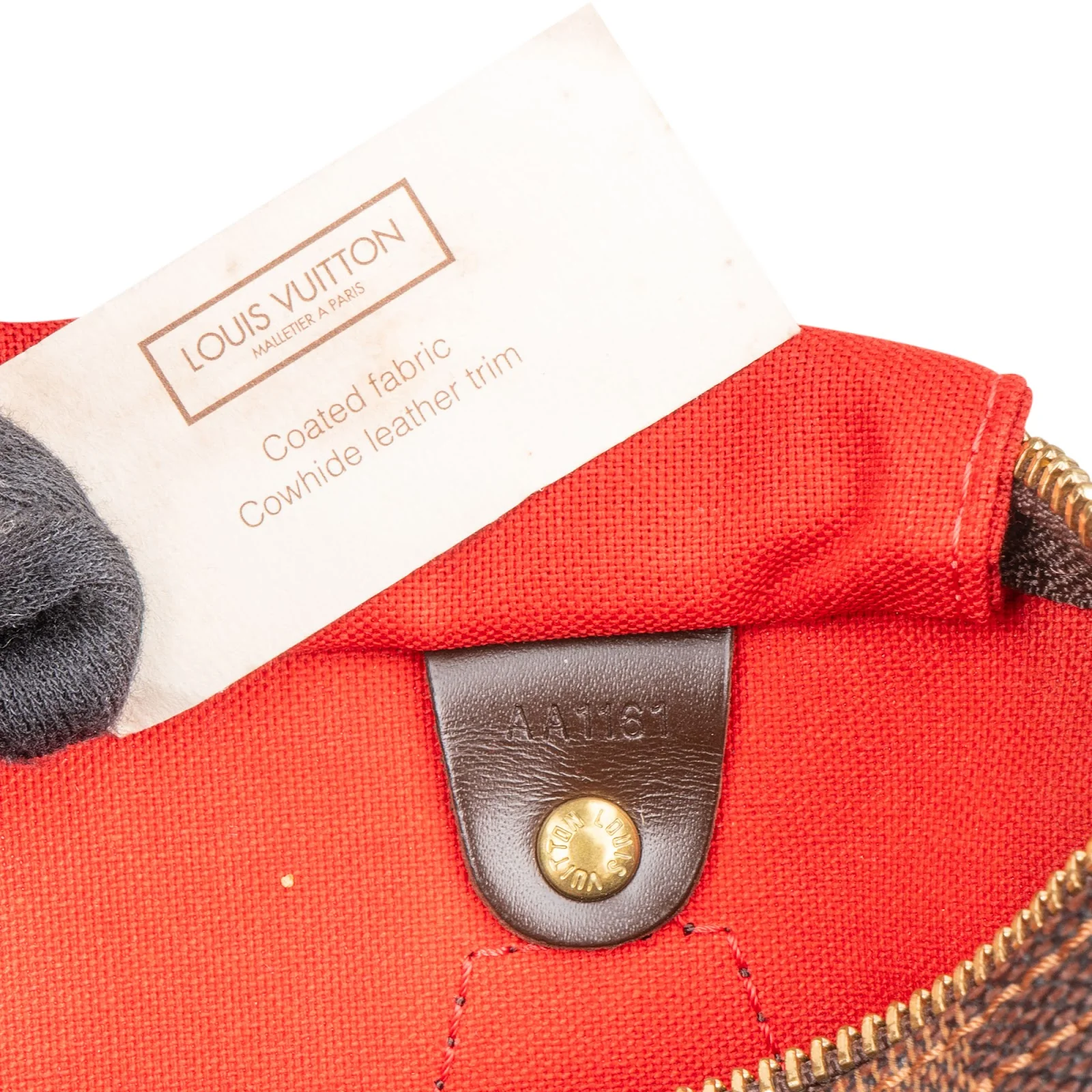 Louis Vuitton Monogram Damier Ebene Speedy 25 Boston Bag