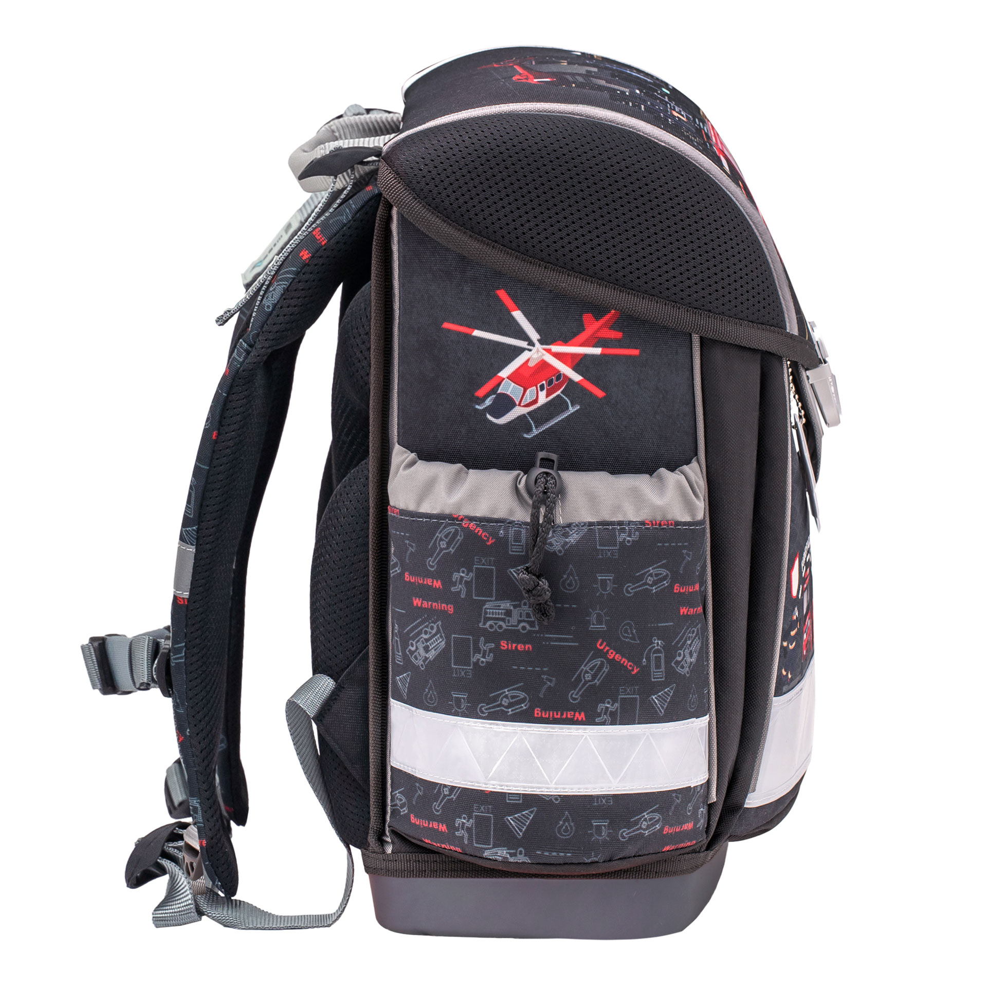 Classy ergonomisches Schulranzen-Set 4-teilig - Firetruck 2 