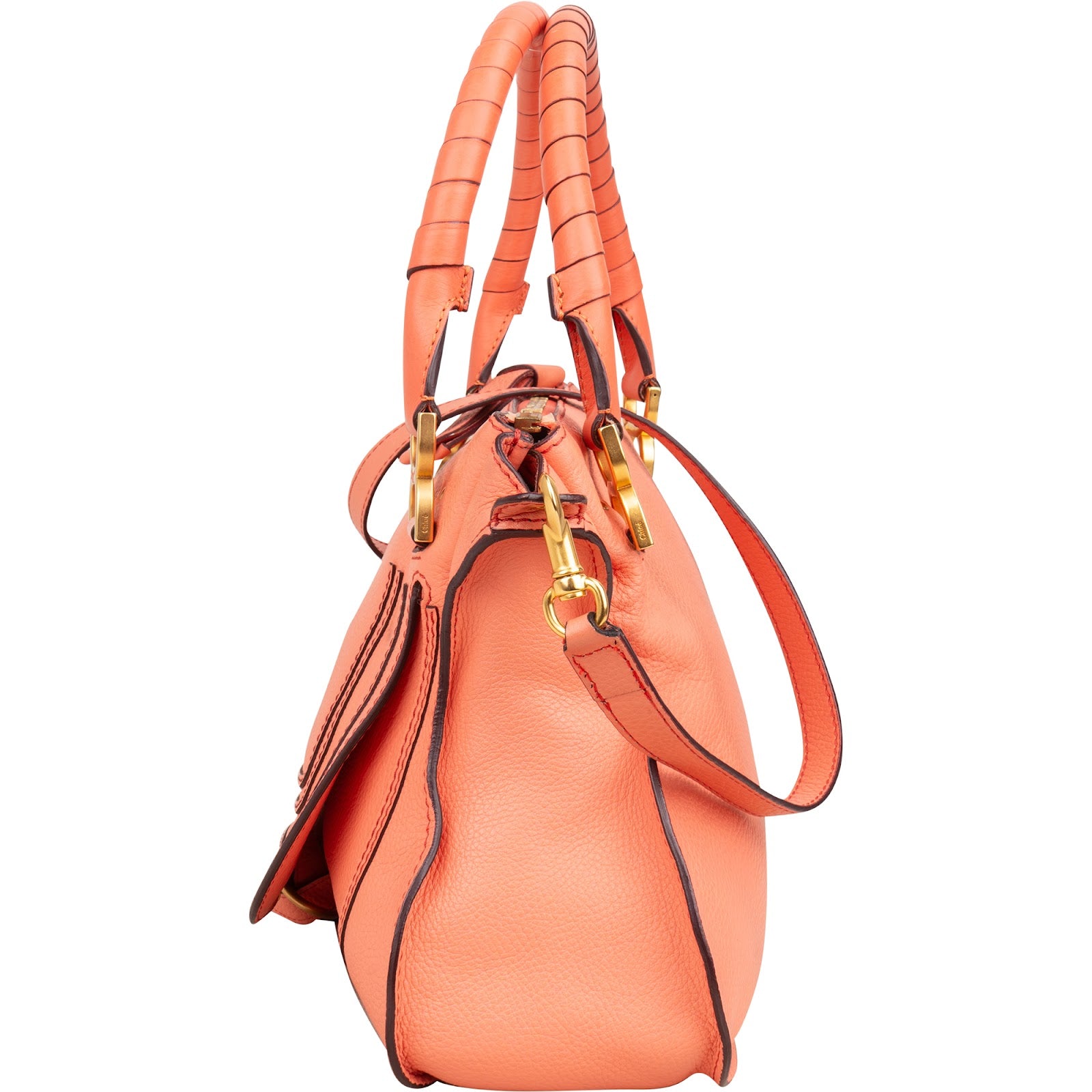 Chloé Grained Calfskin Marcie Shoulder Bag