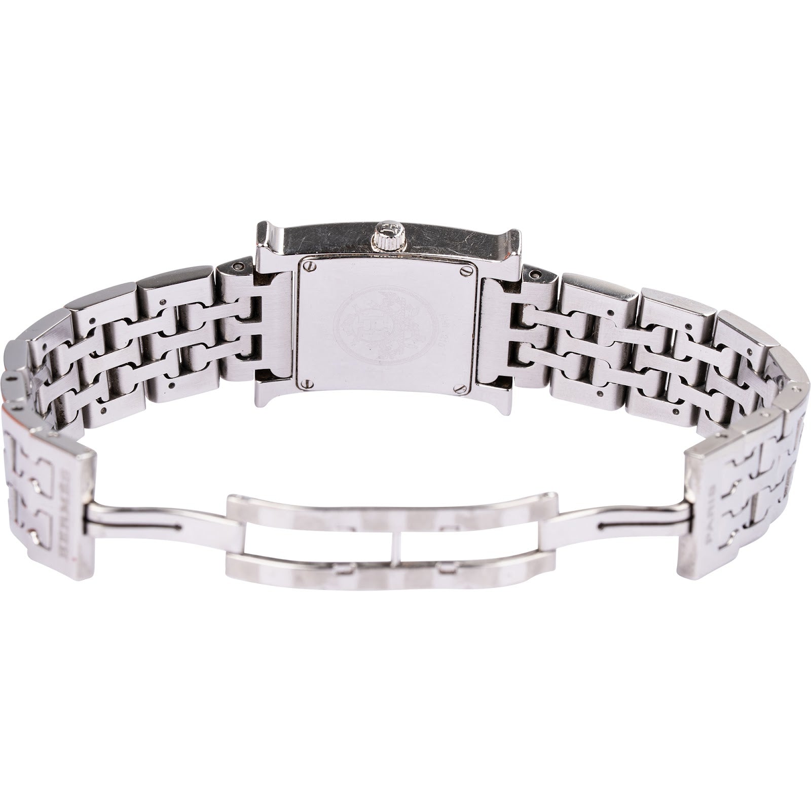 Hermès – Silver Tone Orange H Heure H HH.210 polshorloge