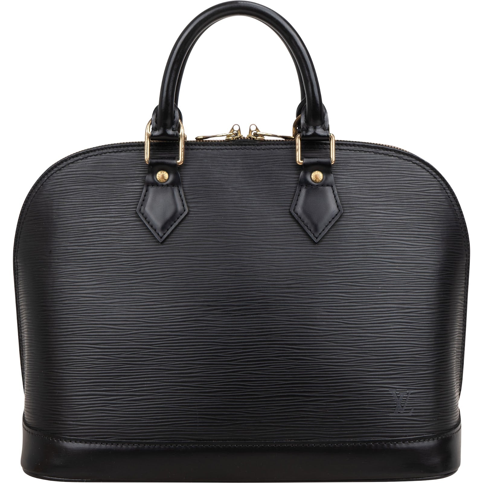 Louis Vuitton Noir Epi Leather Alma PM Handbag