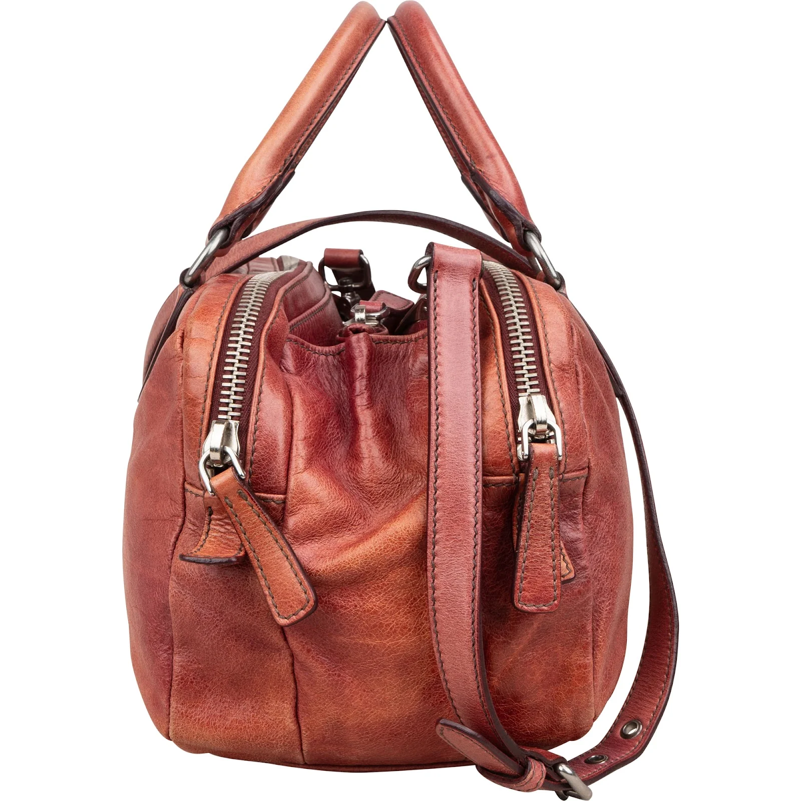 Miu Miu Vitello Lux Bauletto Handbag