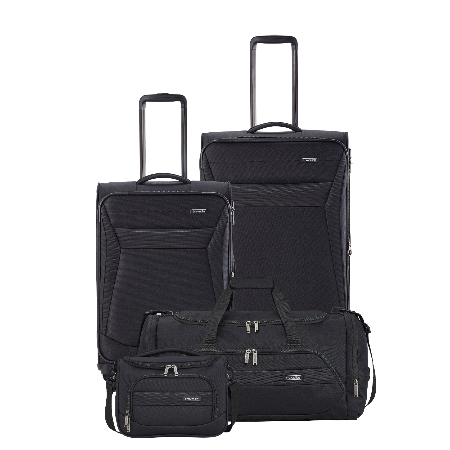 travelite Chios Zachte bagagetrolleyset met 4 wielen Trolley Set (L/M/S travelite Chios Zachte bagagetrolleyset met 4 wielen Trolley Set (L/M/S