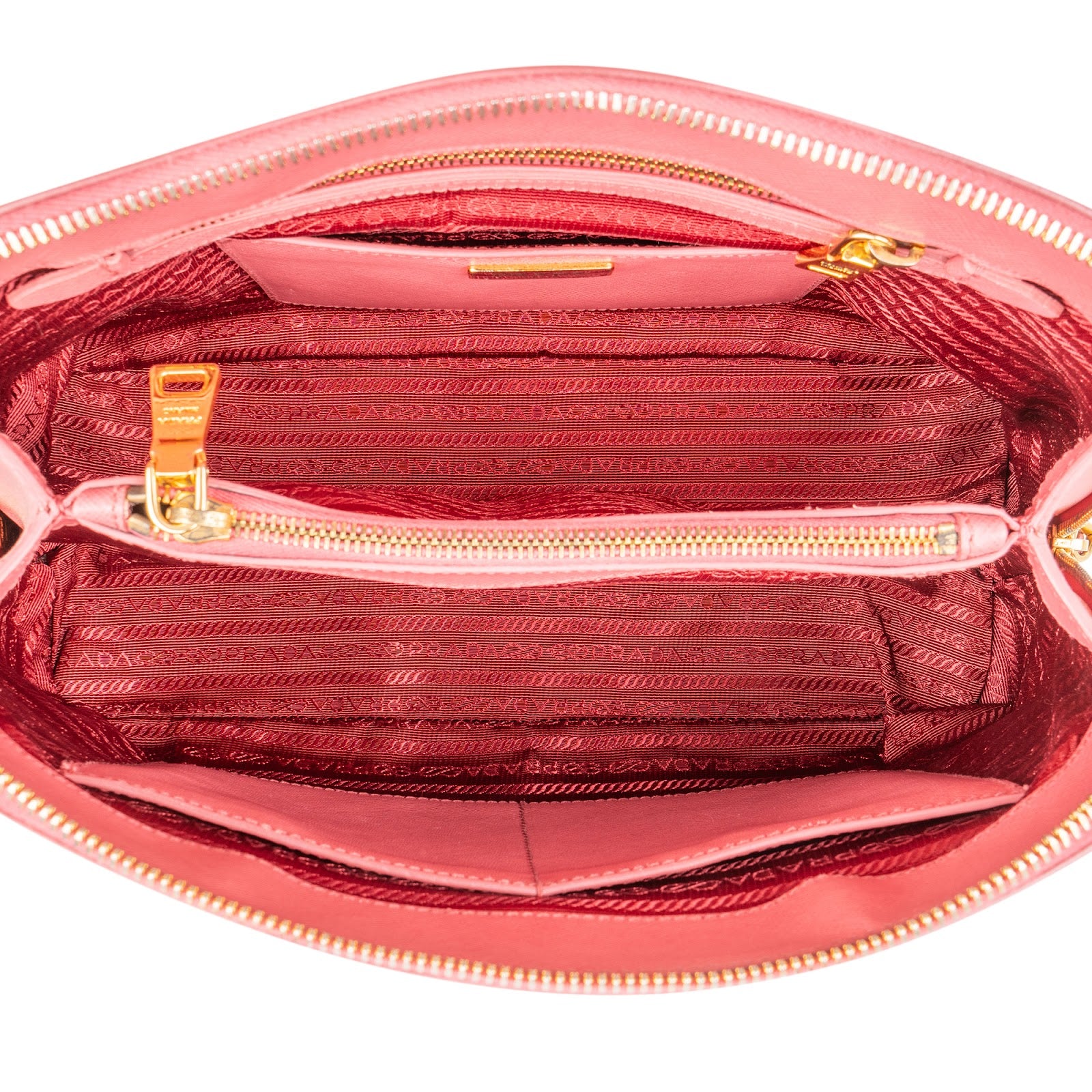Prada Pink Saffiano Leather Promenade Handbag