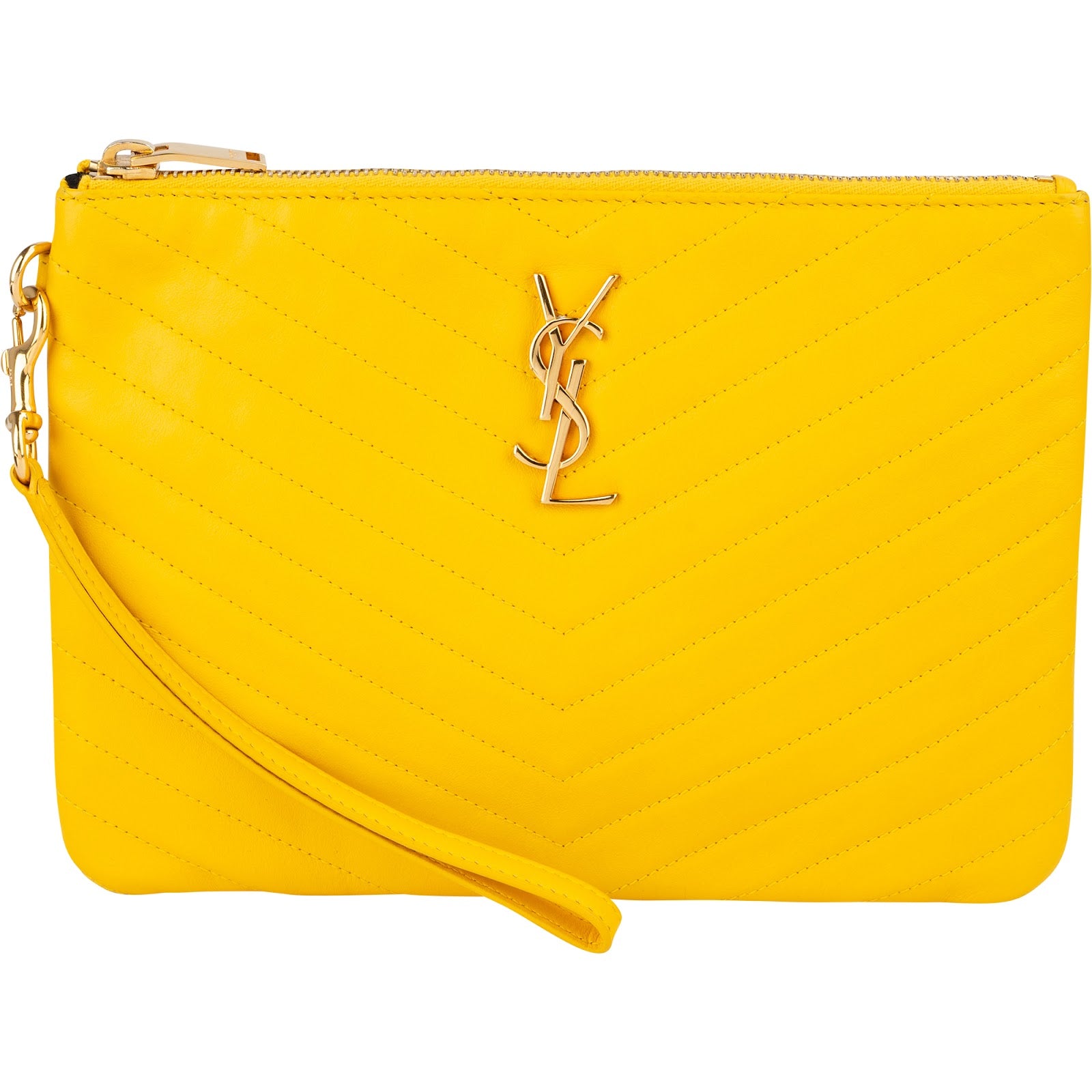 Yves Saint Laurent - Quilted Leather Clutch
