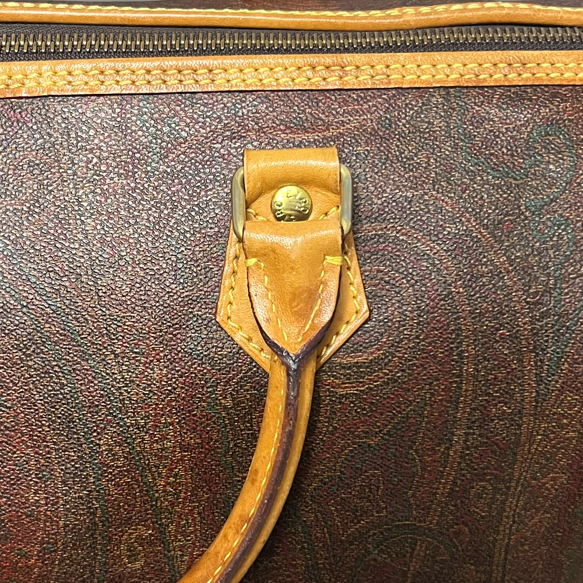 Etro Milano Vintage Paisley Boston Bag 30