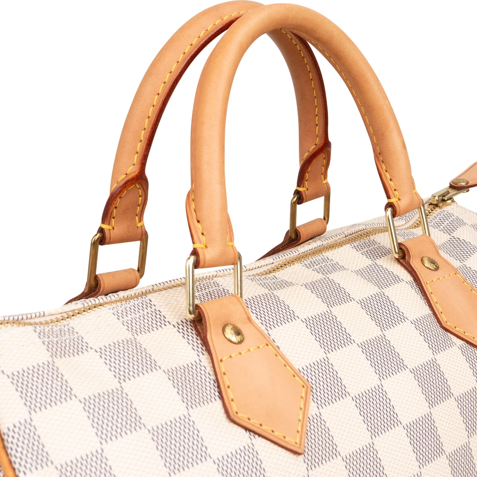 Louis Vuitton Monogram Damier Azur Speedy 30 Boston Bag